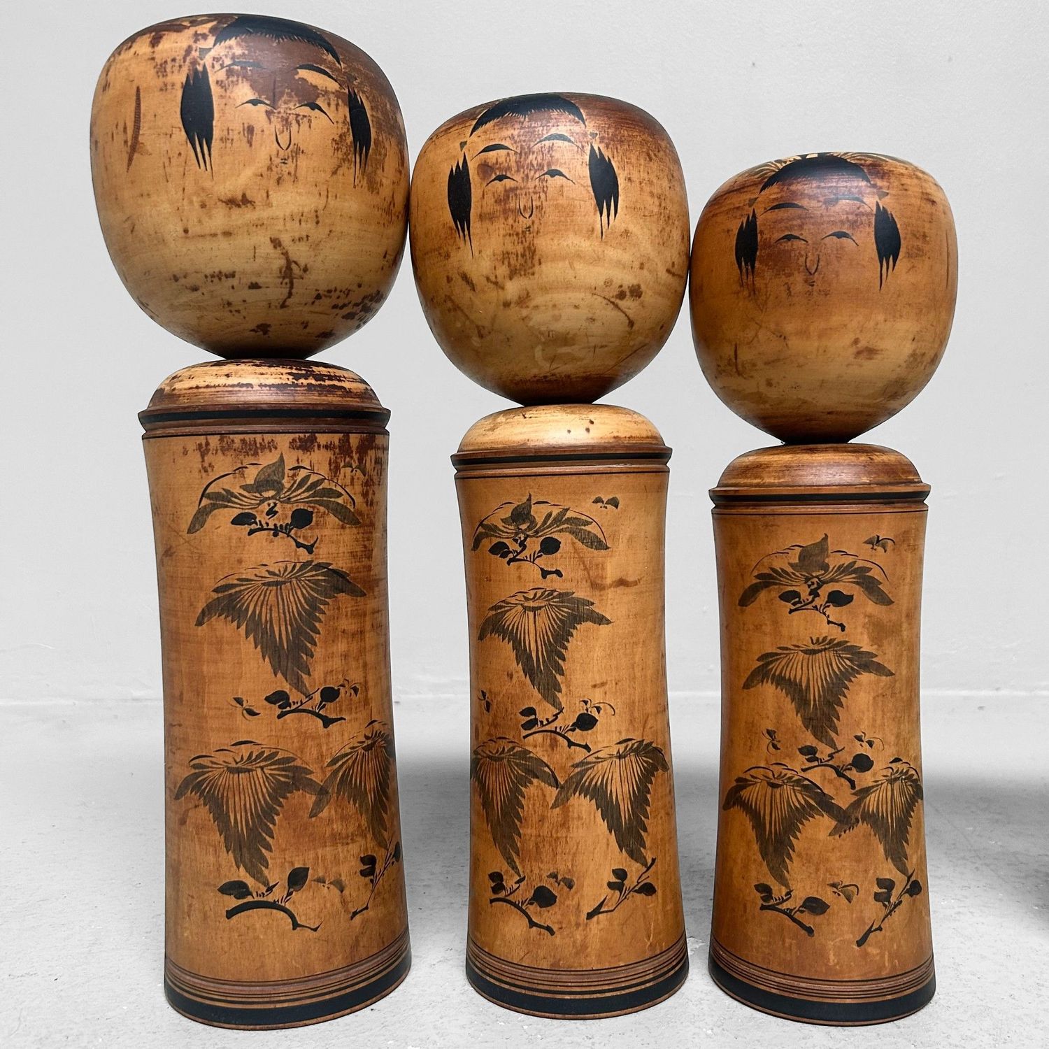 Rare Set of Kokeshi by Sakurai Shōji, Naruko Style, 1960s Rare Set of Kokeshi by Sakurai Shōji, Naruko Style, 1960s
