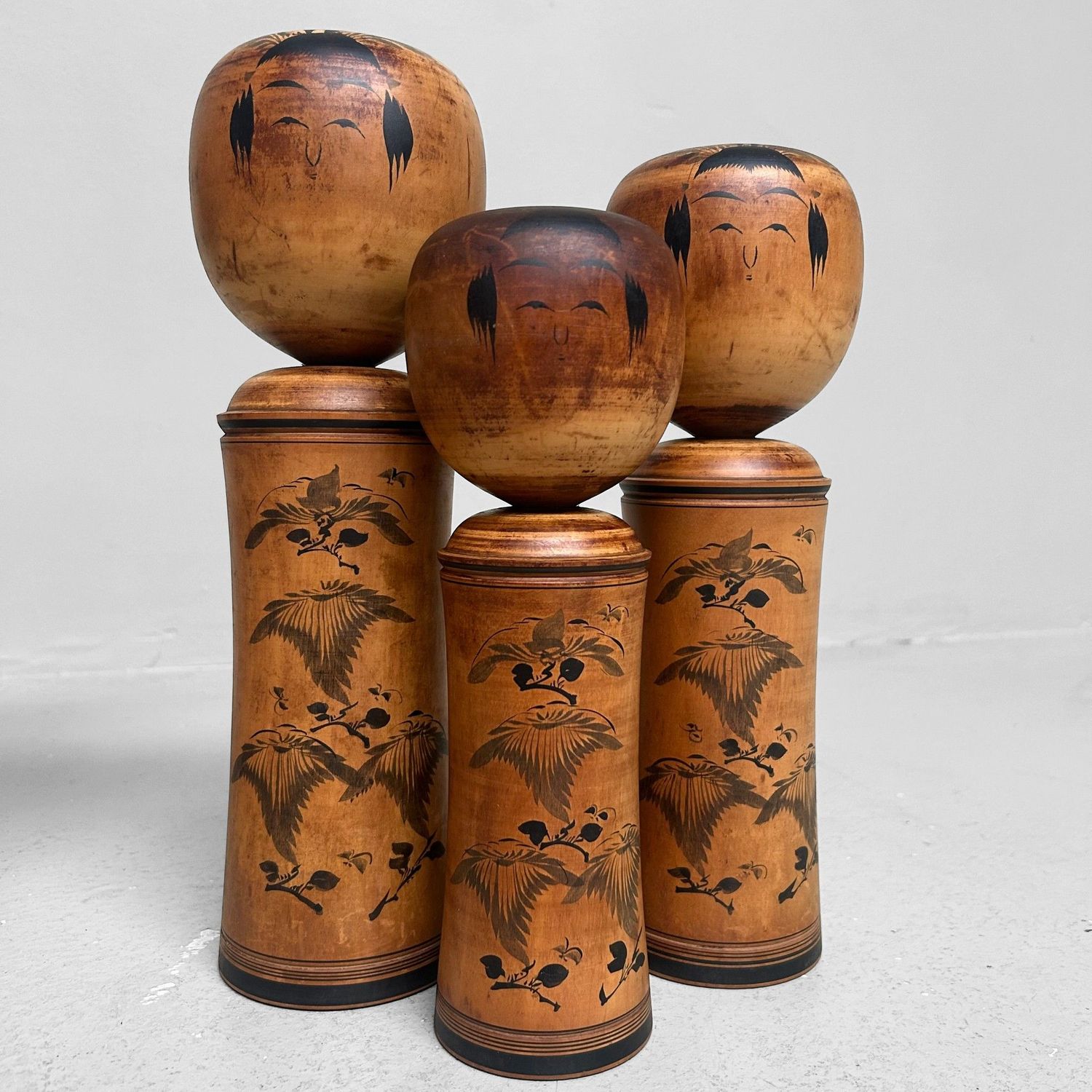 Rare Set of Kokeshi by Sakurai Shōji, Naruko Style, 1960s Rare Set of Kokeshi by Sakurai Shōji, Naruko Style, 1960s