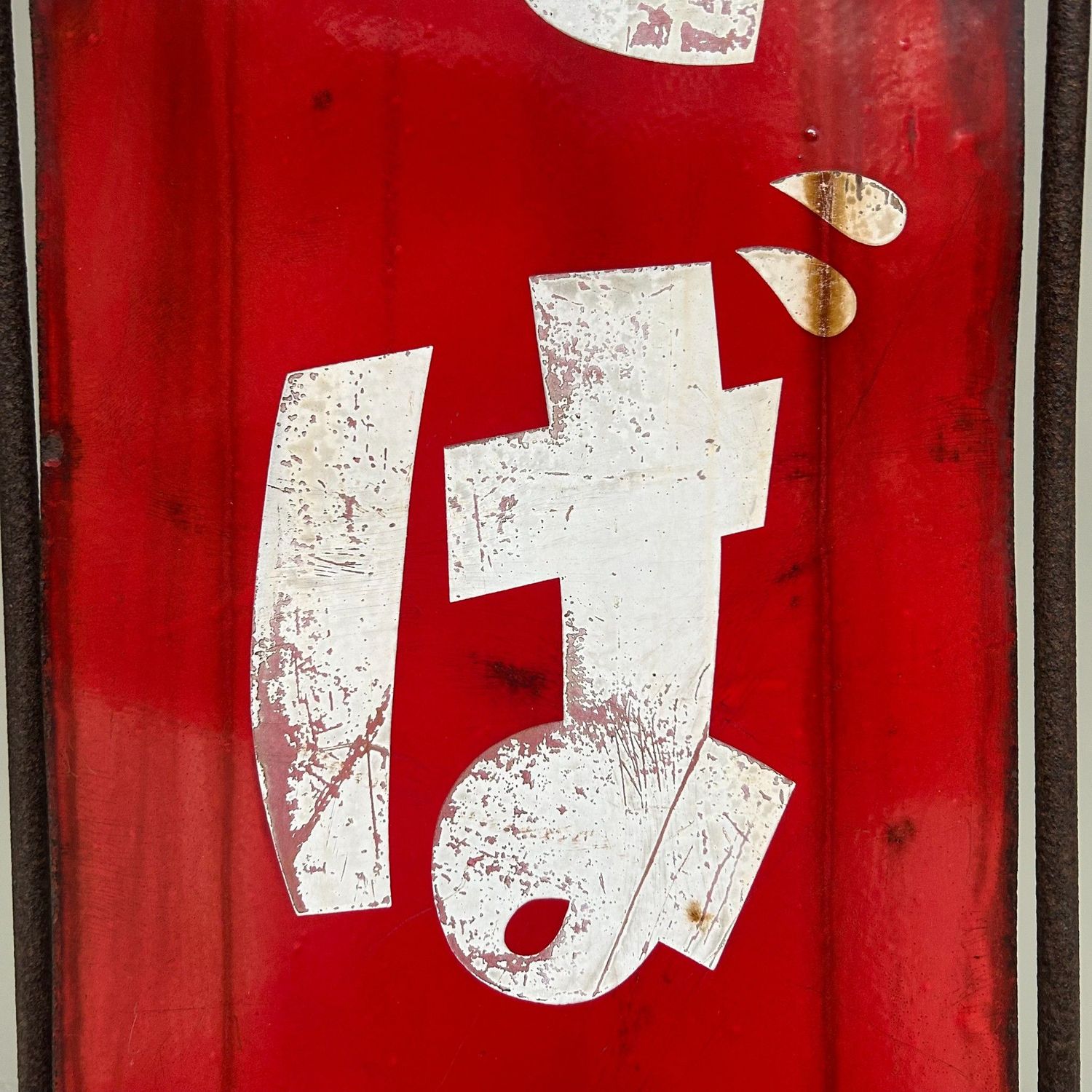 Japans Emaille Reclamebord "Tabako” met metalen staander, 1950–60s