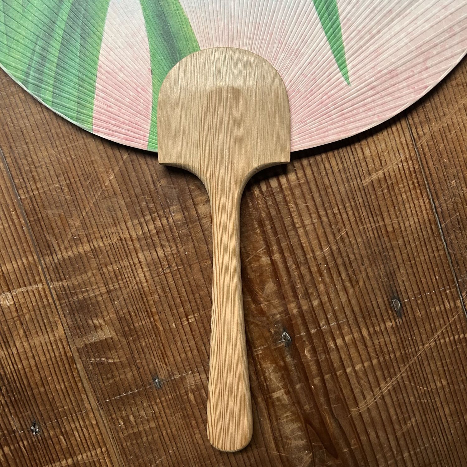 Japanse Waaier “Zingende Vogel” — Takashimaya, door Shūkei, 1960s