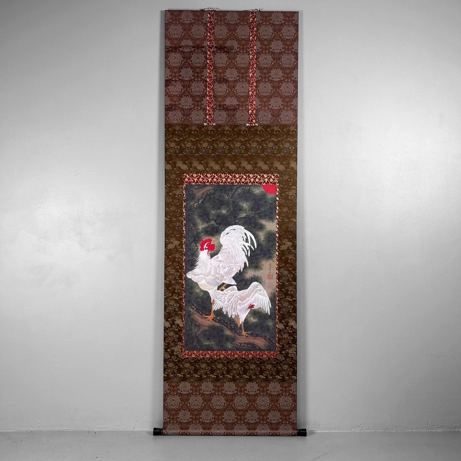 Decoratief Japans Paneel met Hanen, 1980–1990