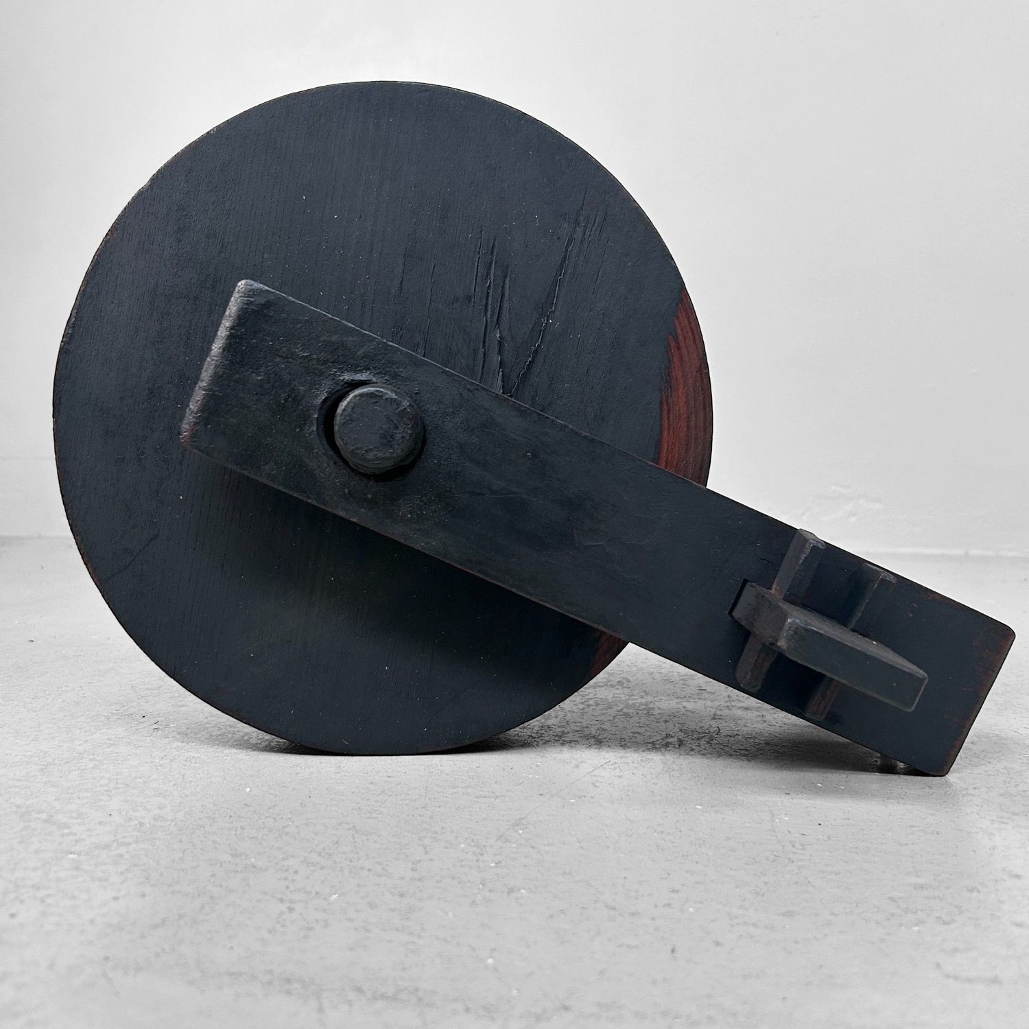 Antieke Japanse Houten Katrol, 1890s