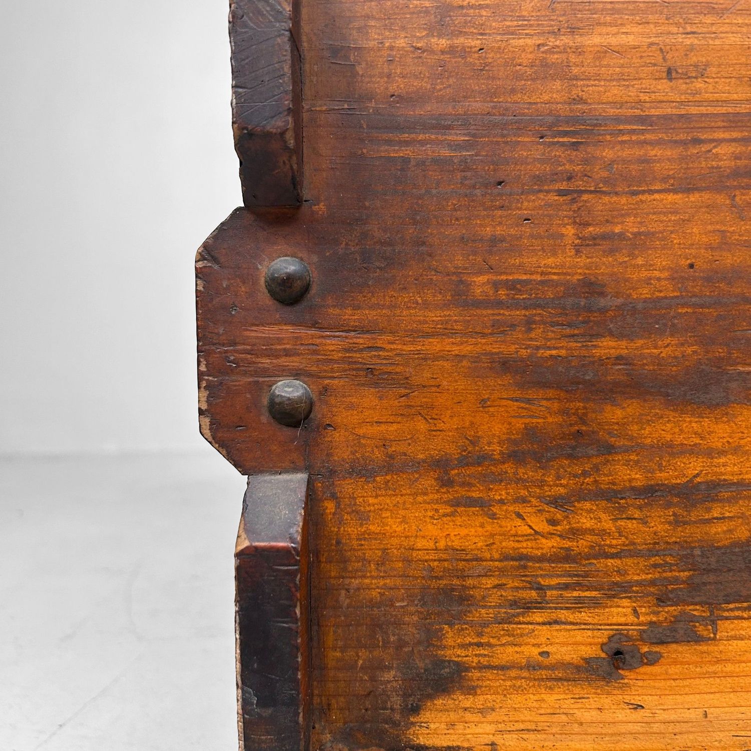 Vintage Japanese Wooden Box, Storage Furniture, 1920s