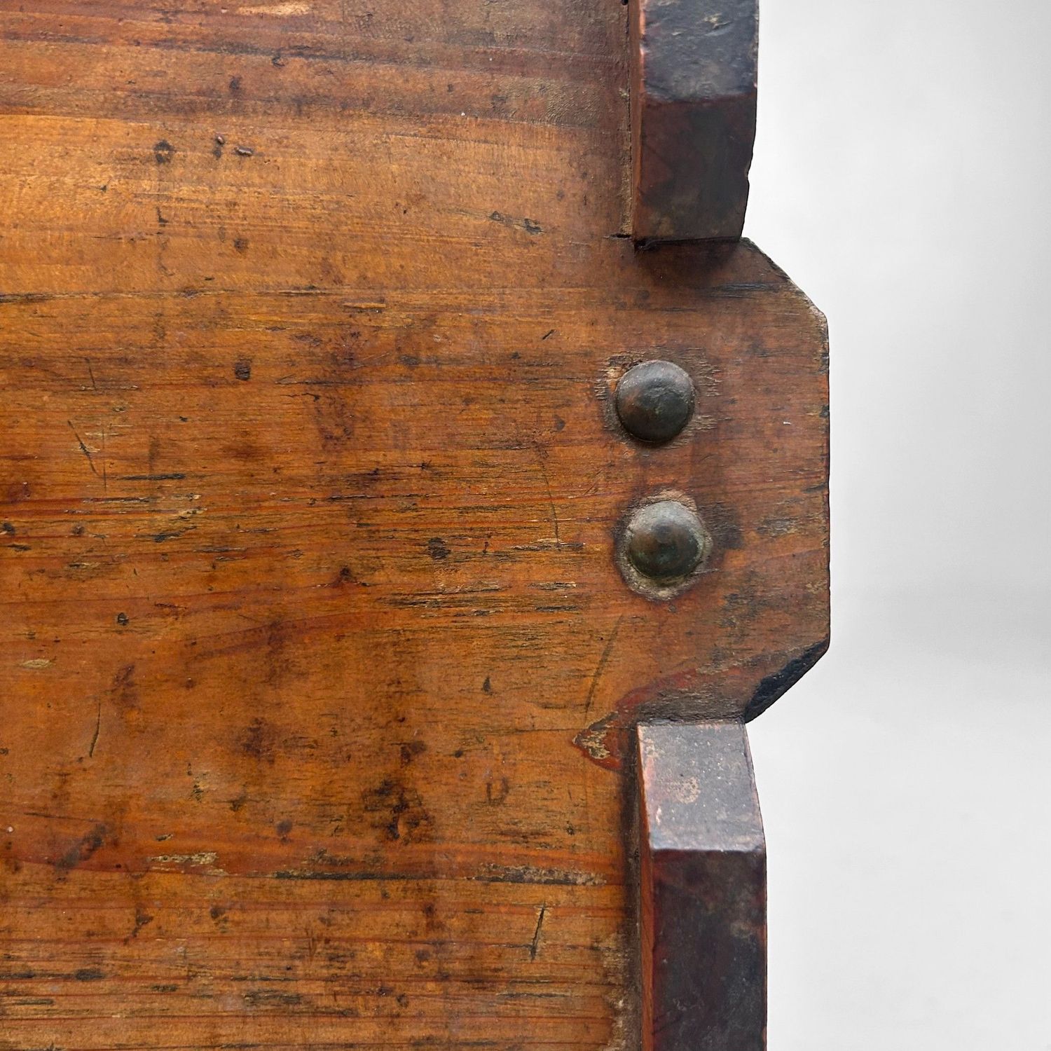 Vintage Japanese Wooden Box, Storage Furniture, 1920s