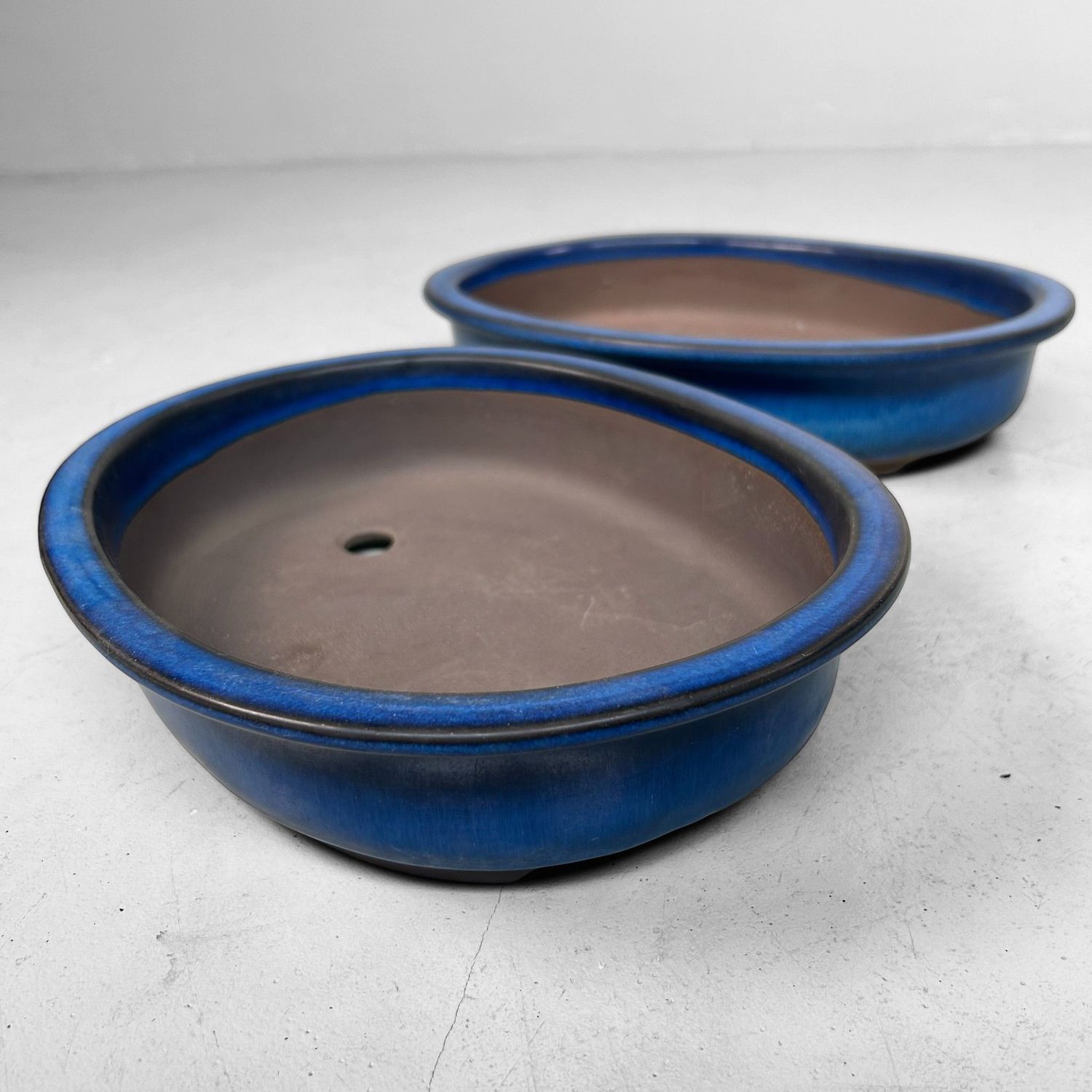 Set of Two Vintage Japanese Bonsai Bowls, 1970s Set of Two Vintage Japanese Bonsai Bowls, 1970s