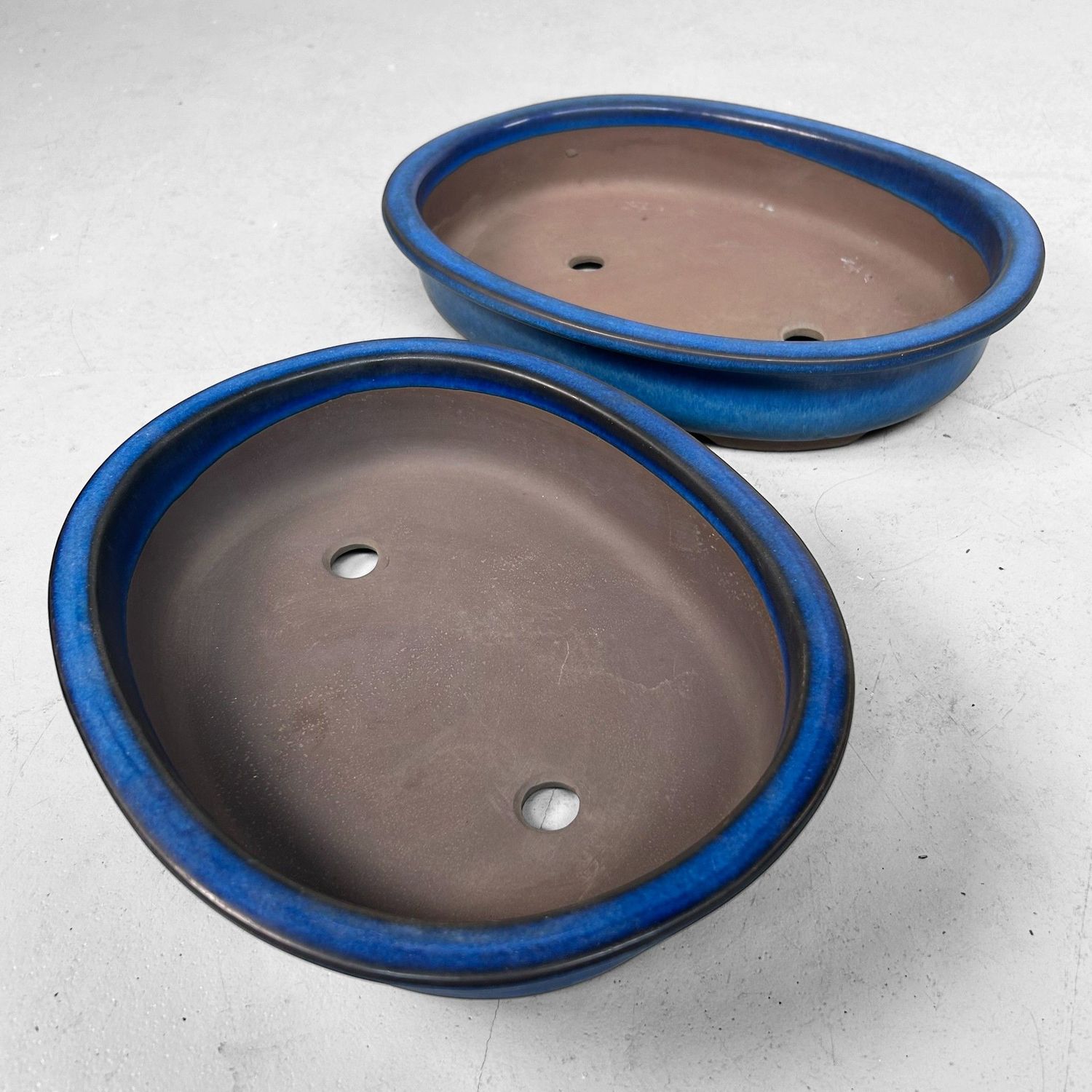 Set van Twee Japanse Vintage Bonsai Schalen, 1970s