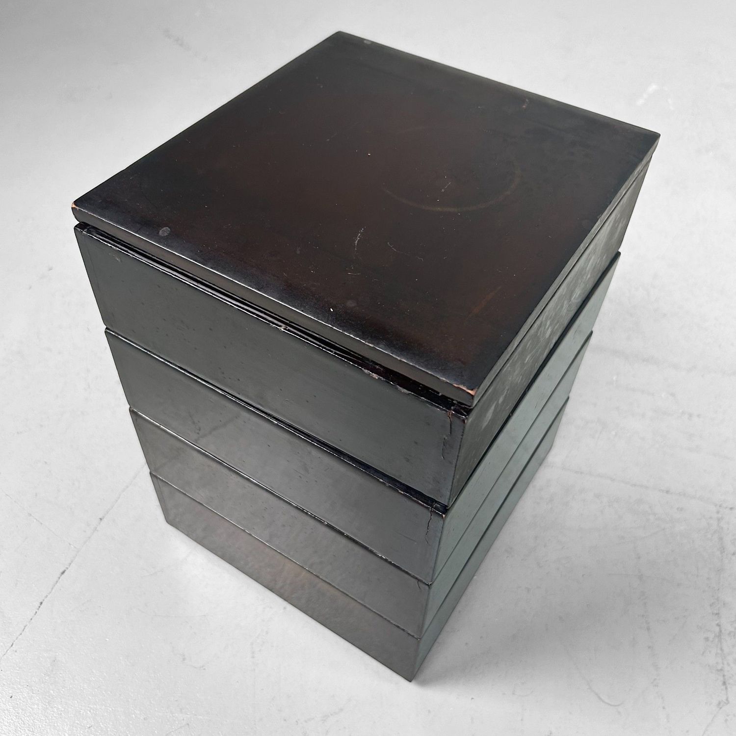 Antique Japanese Jubako in Wooden Storage Box, 1880s Antique Japanese Jubako in Wooden Storage Box, 1880s