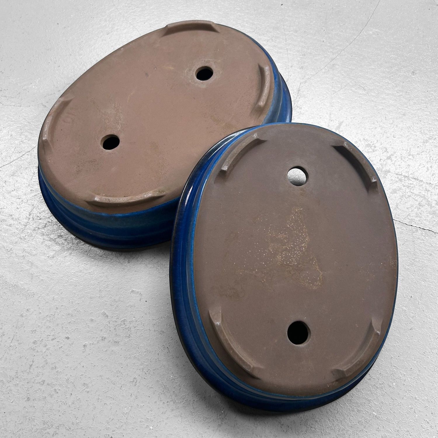 Set van Twee Japanse Vintage Bonsai Schalen, 1970s