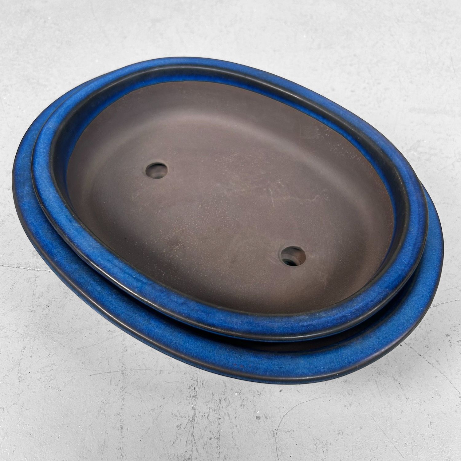 Set van Twee Japanse Vintage Bonsai Schalen, 1970s