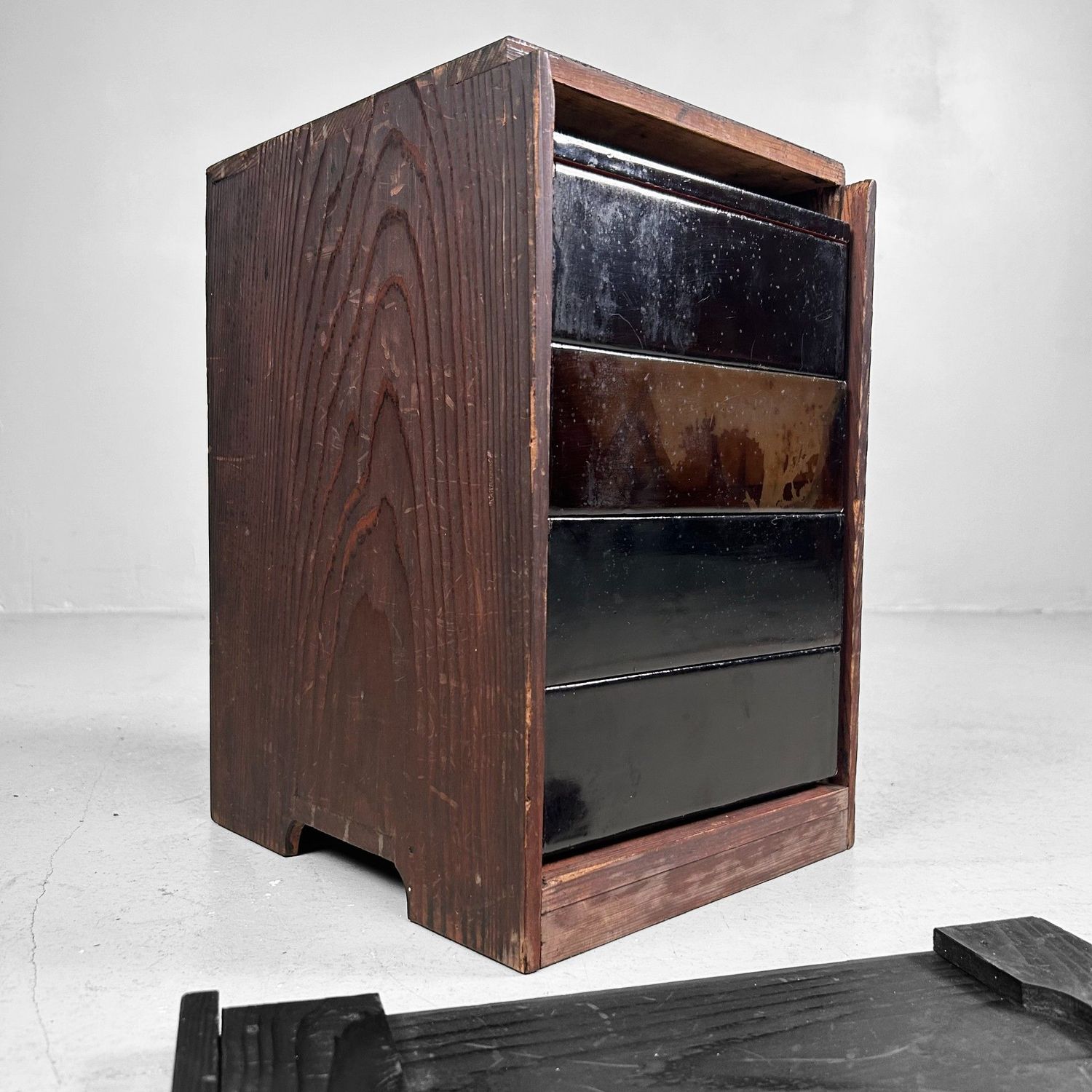 Antique Japanese Jubako in Wooden Storage Box, 1880s Antique Japanese Jubako in Wooden Storage Box, 1880s