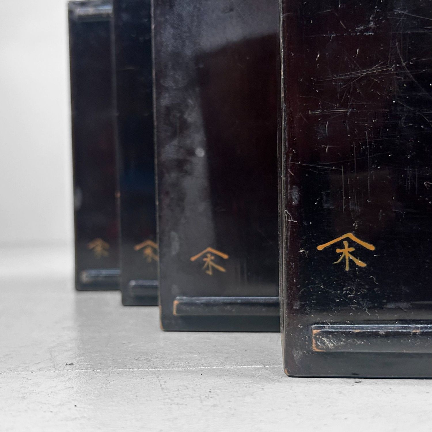 Antique Japanese Jubako in Wooden Storage Box, 1880s Antique Japanese Jubako in Wooden Storage Box, 1880s