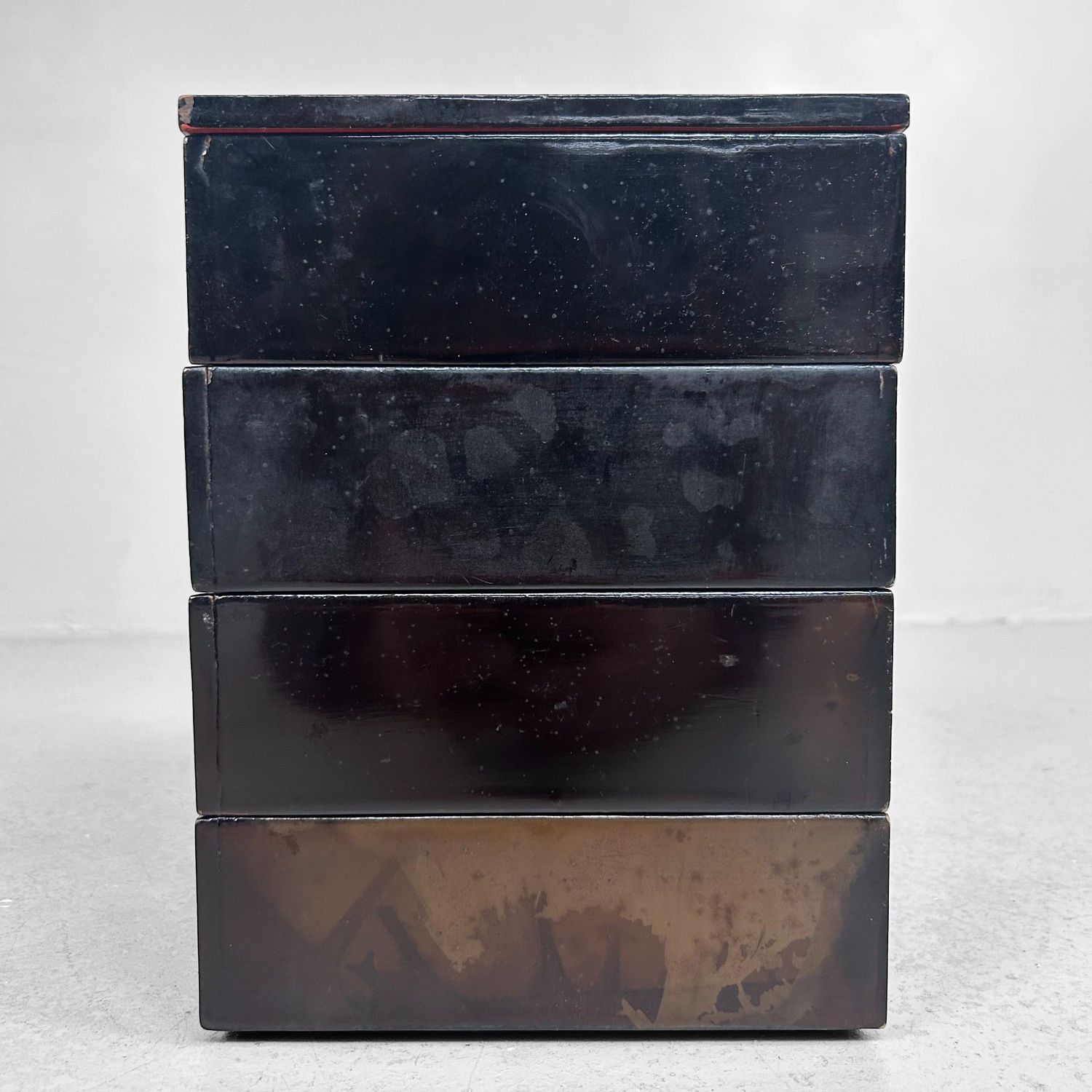Antique Japanese Jubako in Wooden Storage Box, 1880s Antique Japanese Jubako in Wooden Storage Box, 1880s