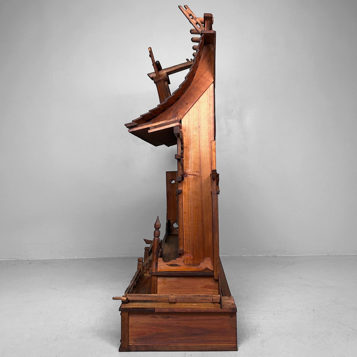 Japanese Wooden Temple, 1930s — Large Home Shrine