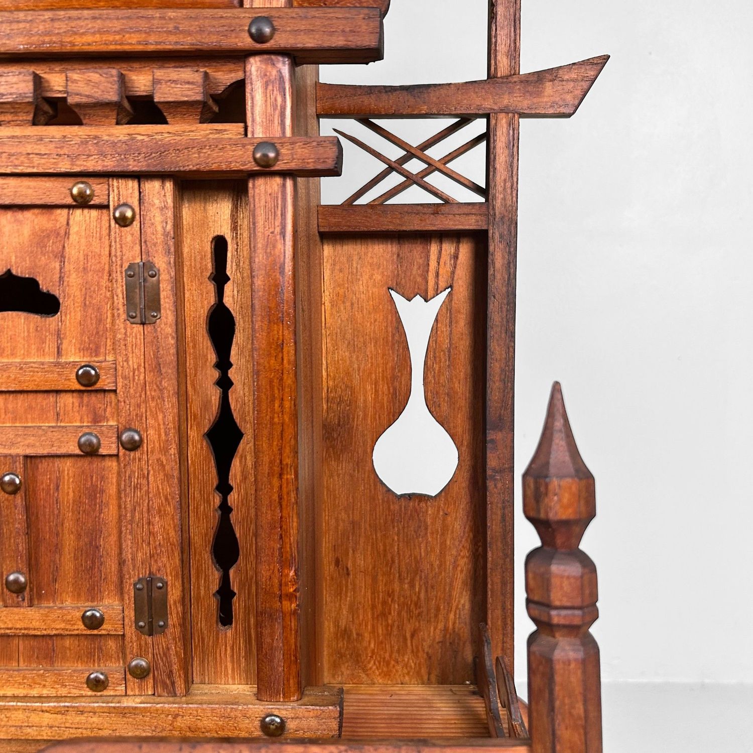 Japanese Wooden Temple, 1930s — Large Home Shrine