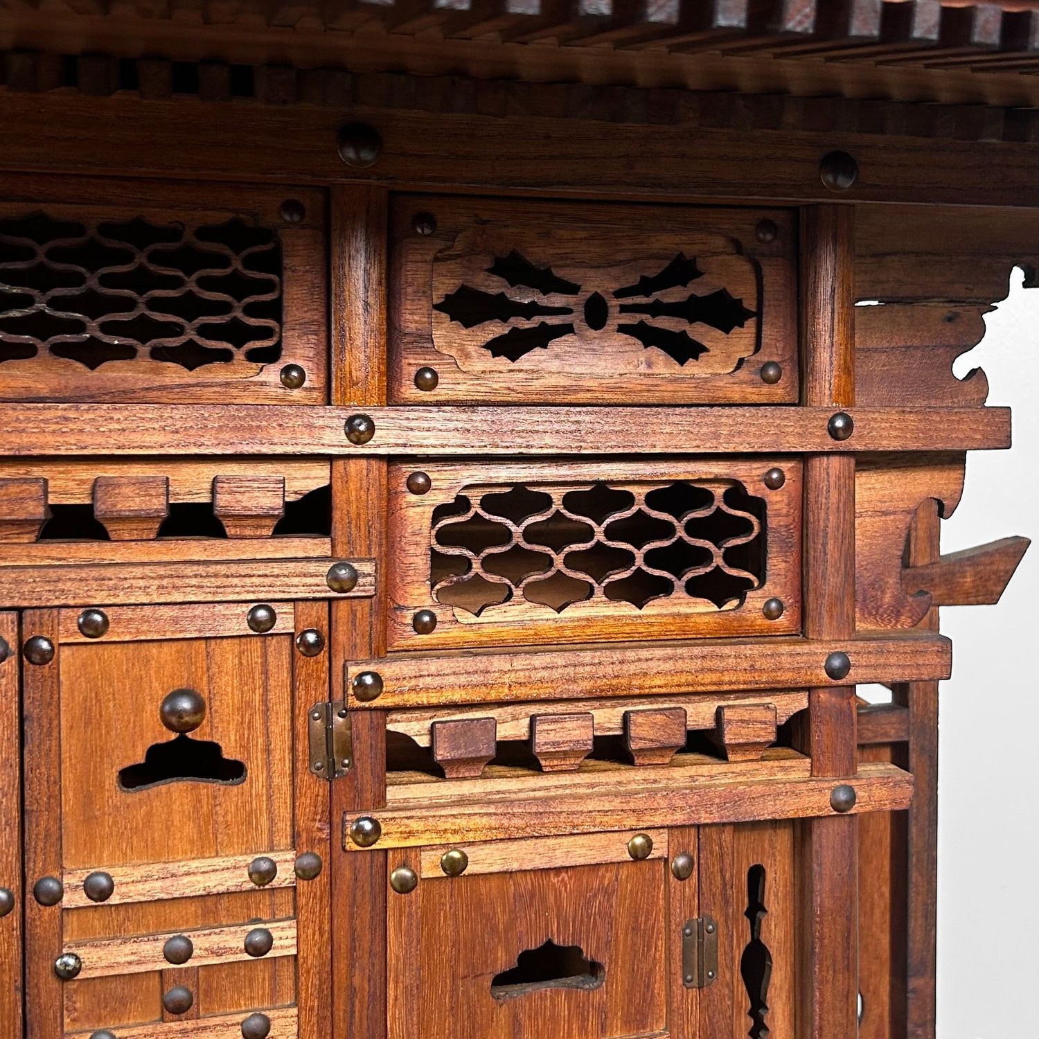 Japanese Wooden Temple, 1930s — Large Home Shrine