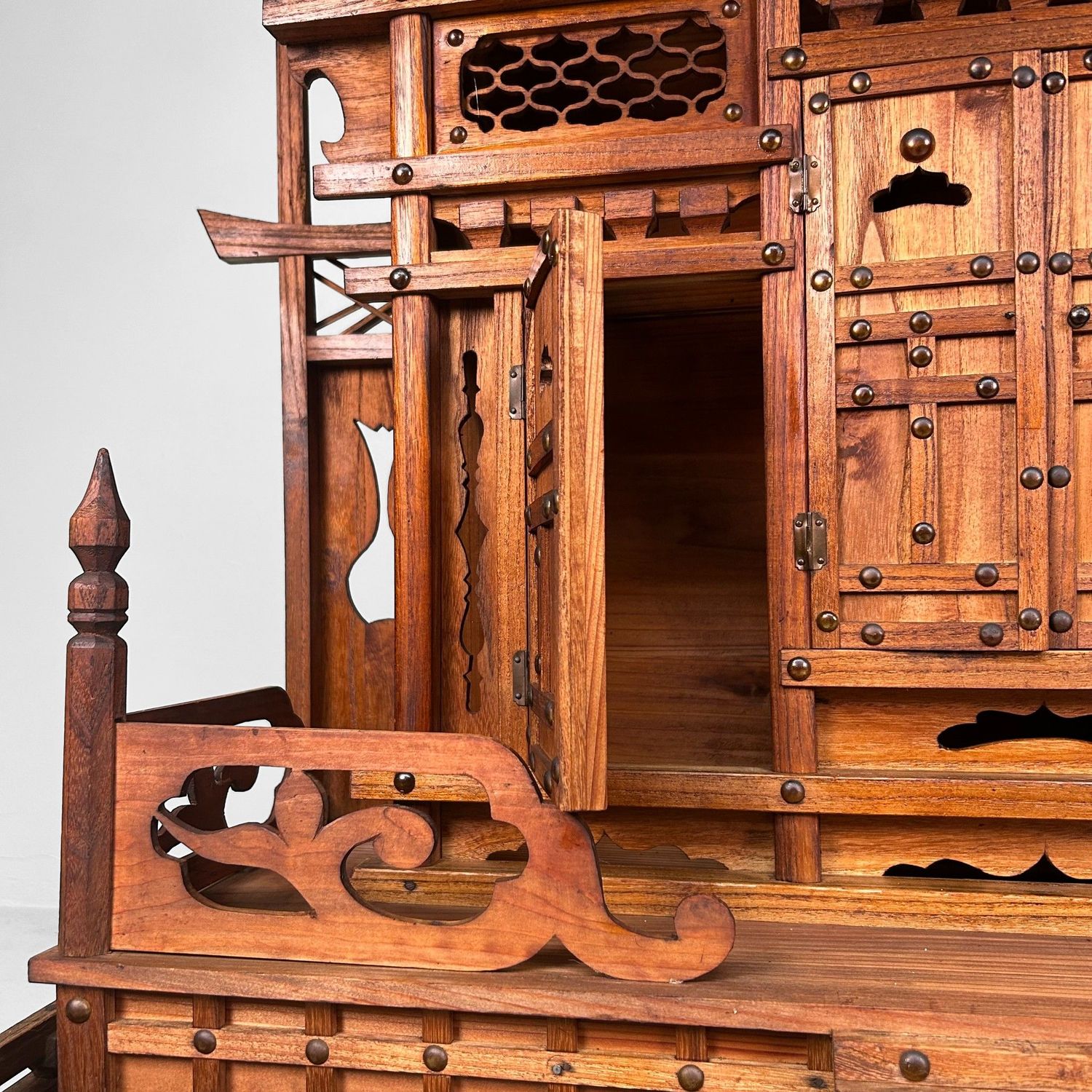 Japanese Wooden Temple, 1930s — Large Home Shrine