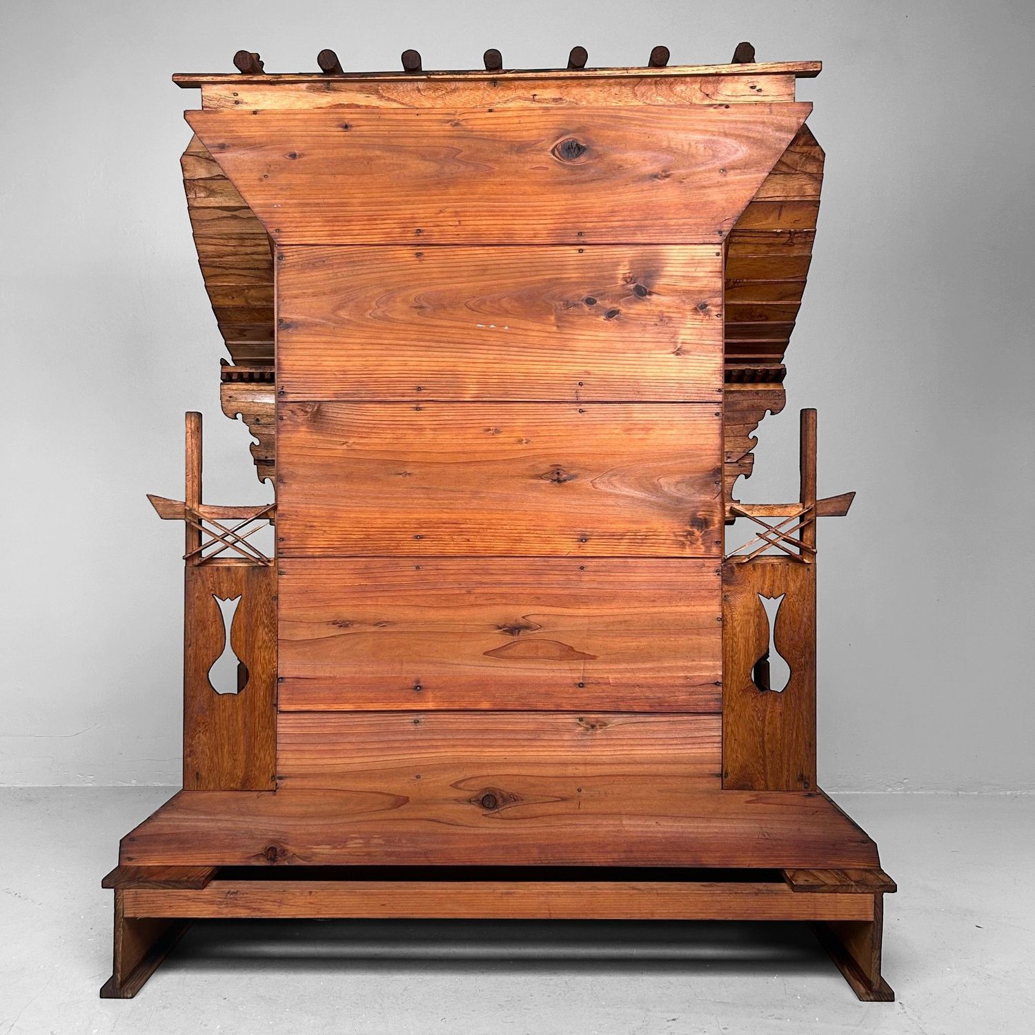 Japanese Wooden Temple, 1930s — Large Home Shrine