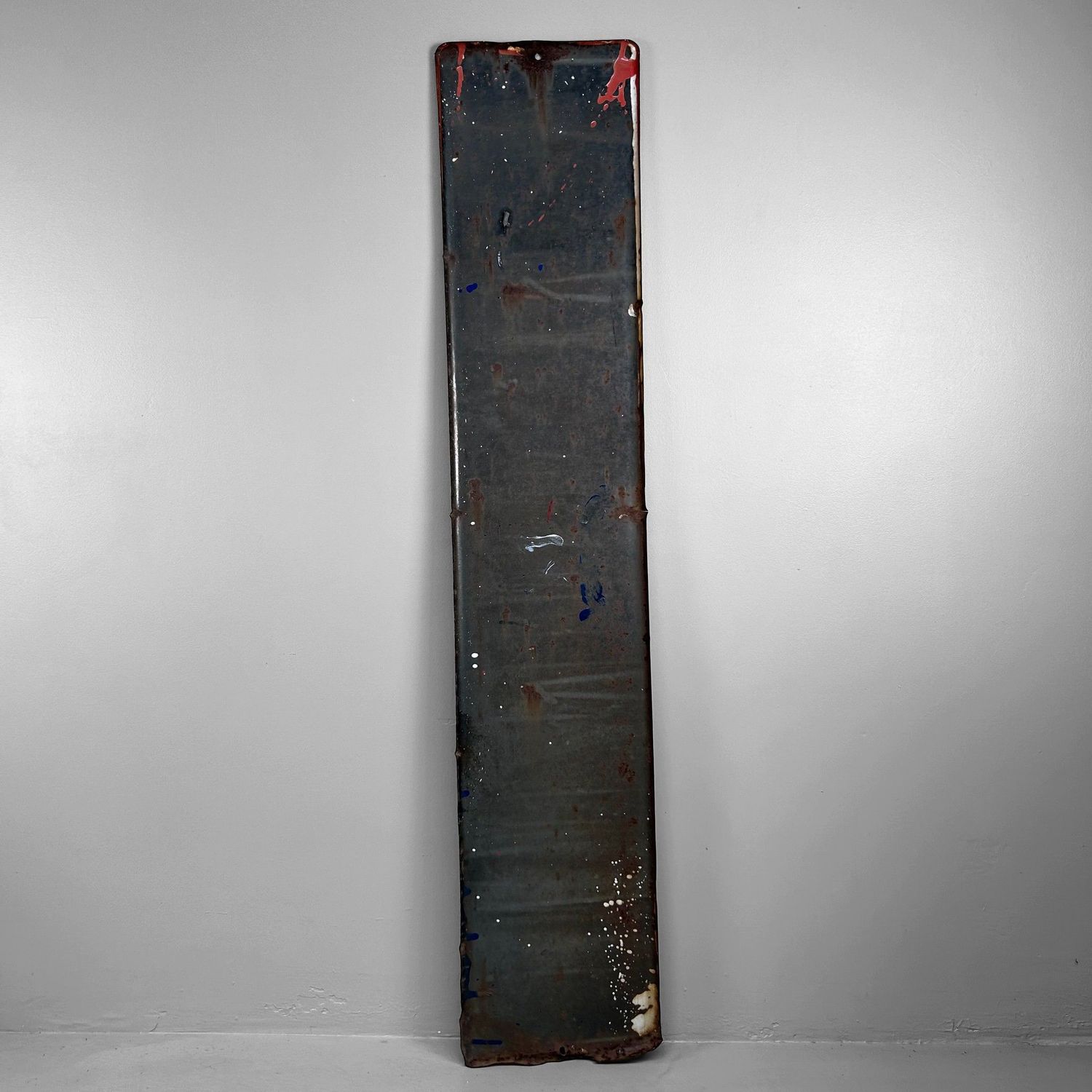 Enamel Advertising Sign, Japanese Newspaper “Asahi Shimbun”, 1950s