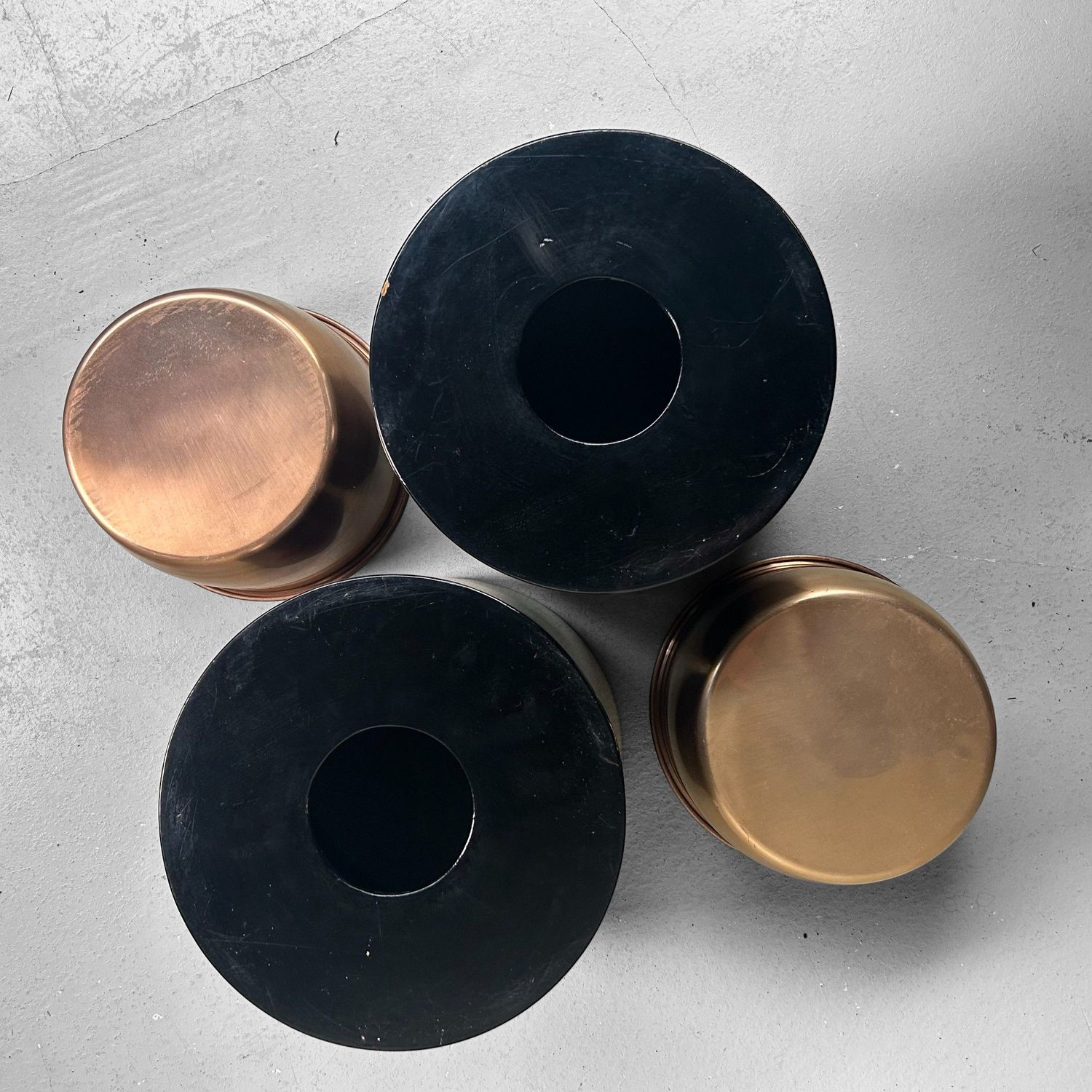 ​Set Japanse Hibachi, Negoro-nuri, 1950s