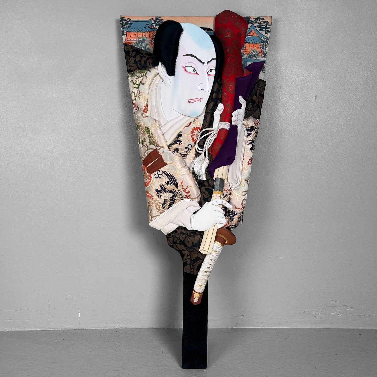 Japanse Hagoita met Kabuki Samoerai, 1960s