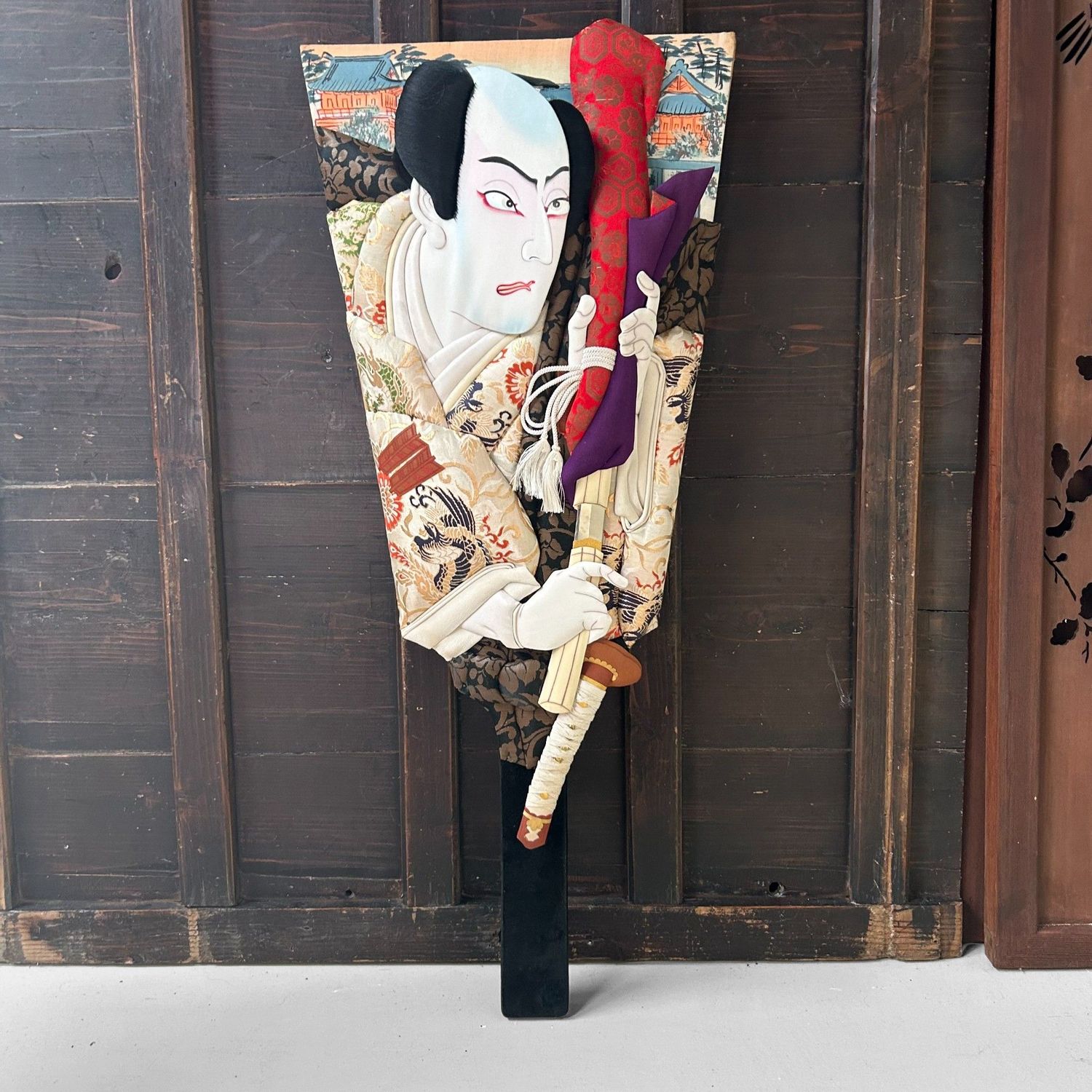 Japanse Hagoita met Kabuki Samoerai, 1960s