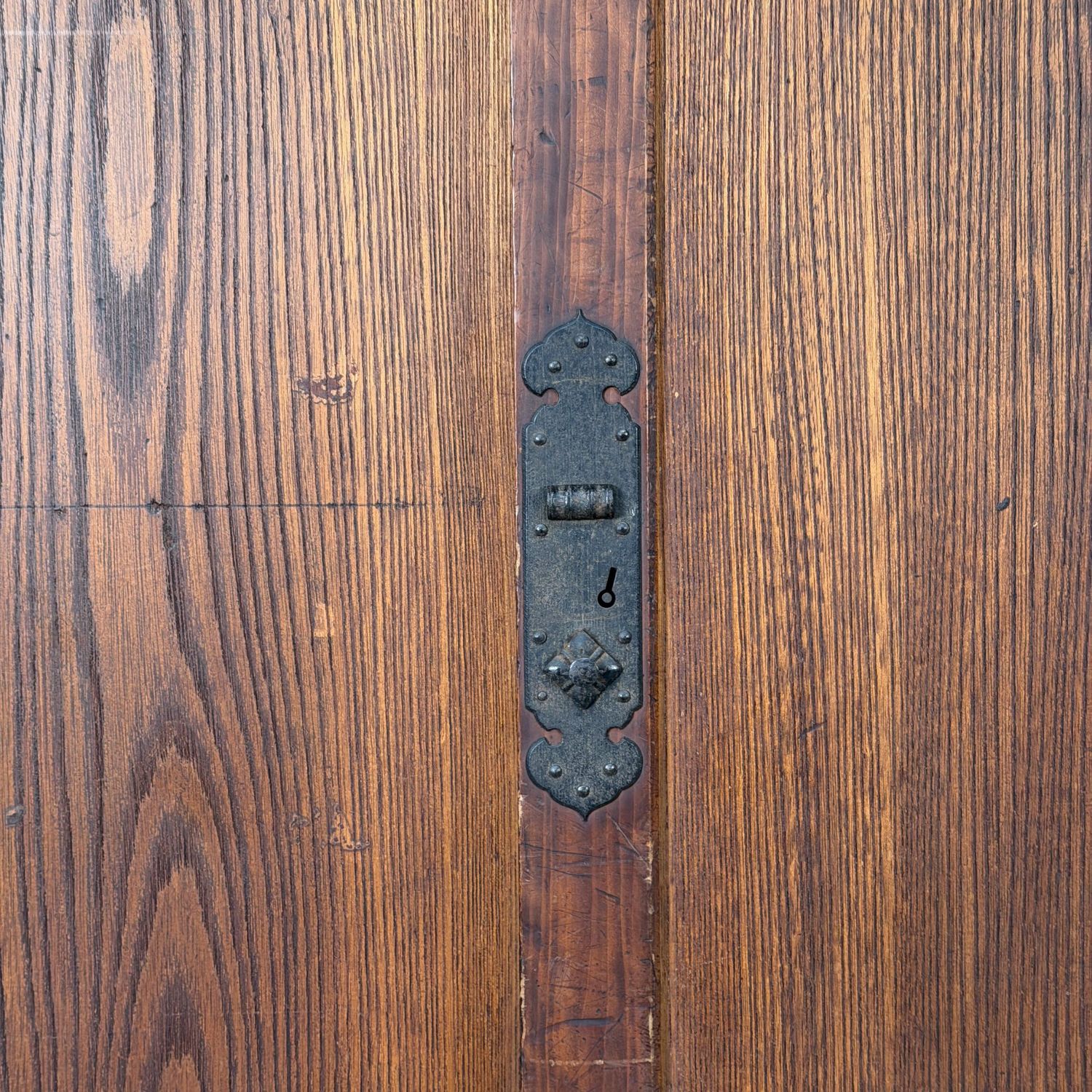 Japanse Tansu, Opbergmeubel met Schuifdeuren en Lade, 1910s