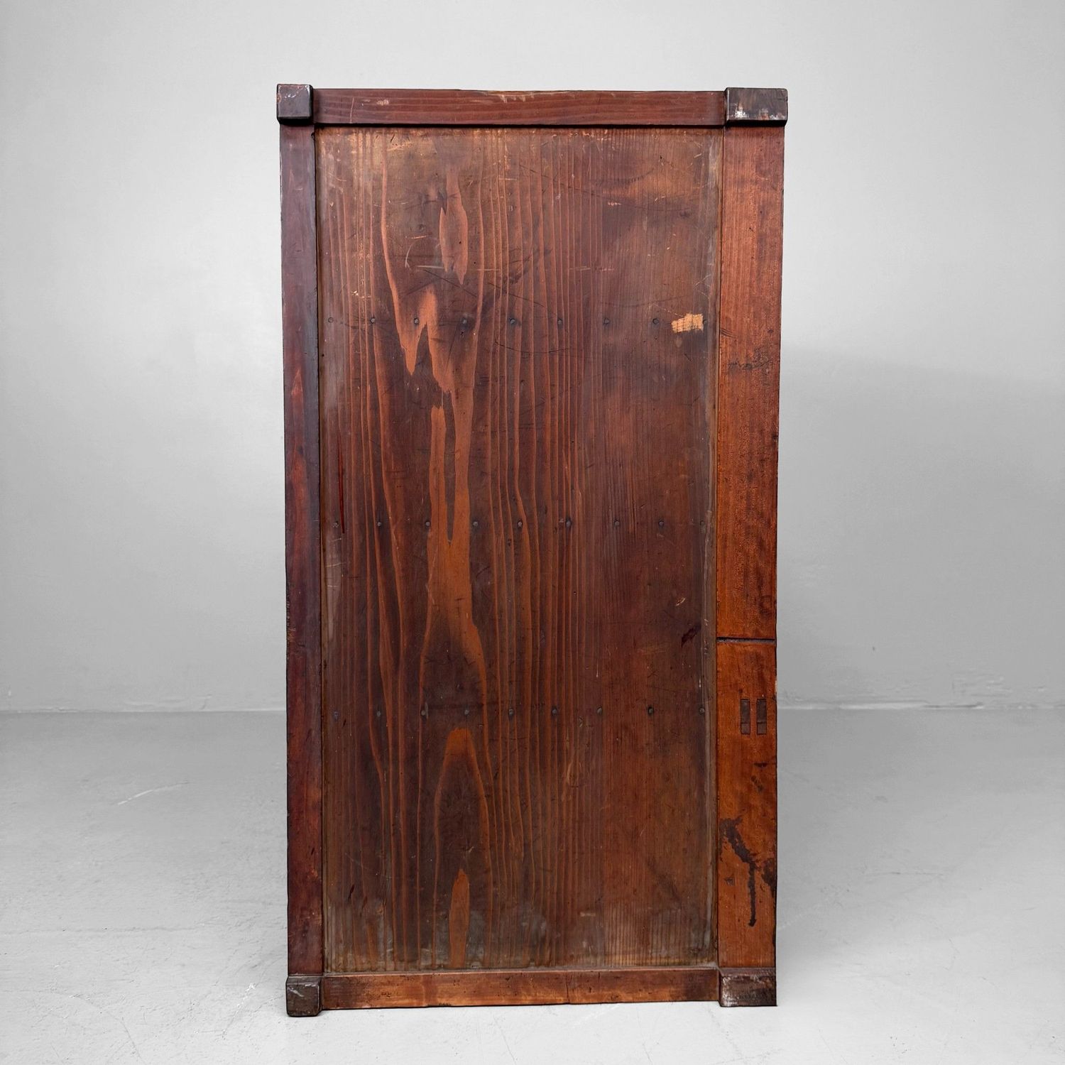 Japanse Tansu, Opbergmeubel met Schuifdeuren en Lade, 1910s