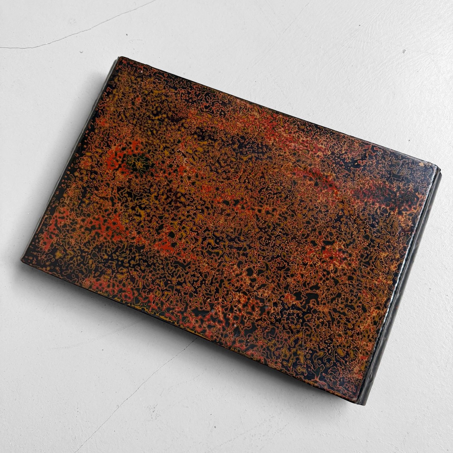 Japans Gelakt Display Tafeltje, Koita, Tsugaru-nuri, 1920s