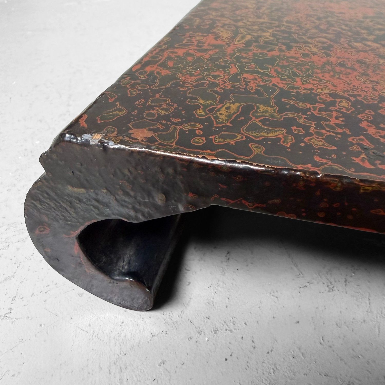 Japans Gelakt Display Tafeltje, Koita, Tsugaru-nuri, 1920s