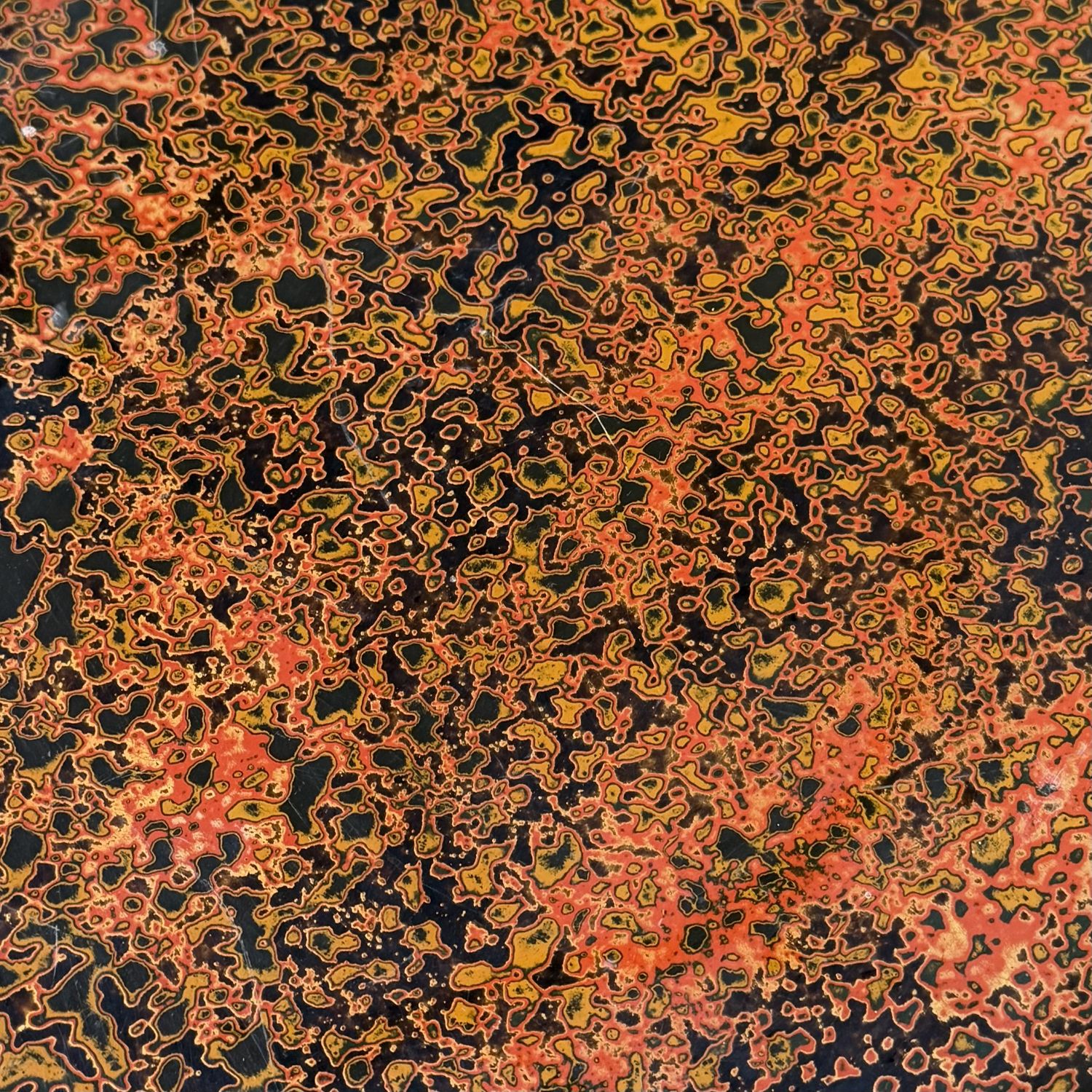 Japans Gelakt Display Tafeltje, Koita, Tsugaru-nuri, 1920s