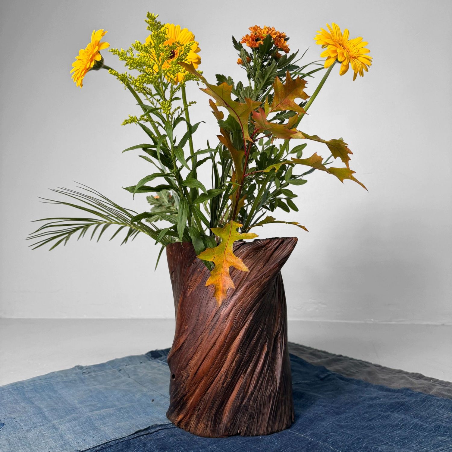 ​Japanse Wortelhouten Ikebana Vaas, 1920s