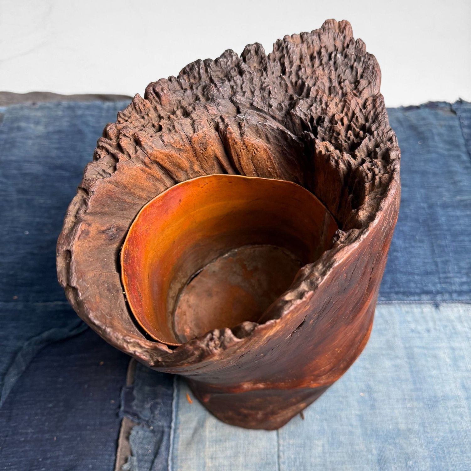 ​Japanse Wortelhouten Ikebana Vaas, 1920s