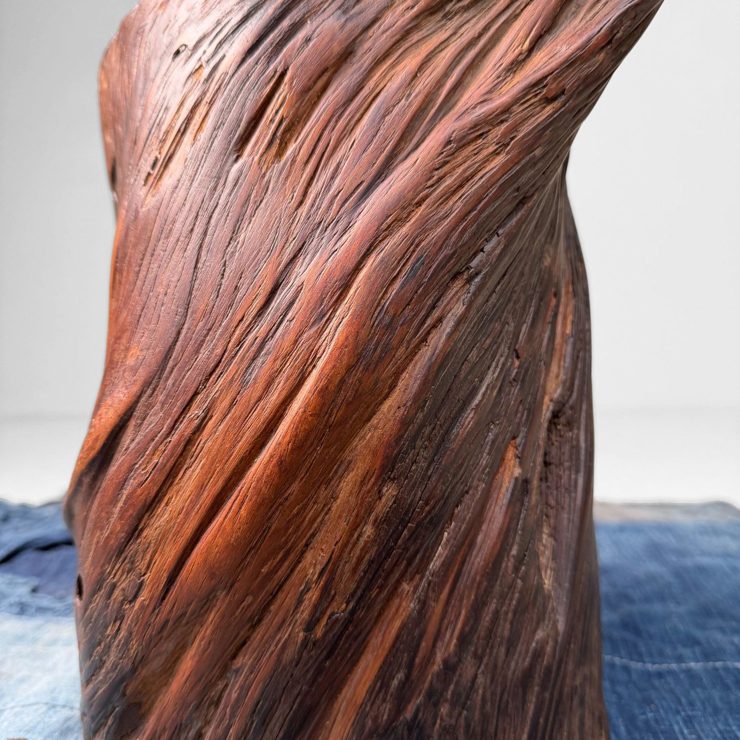 ​Japanse Wortelhouten Ikebana Vaas, 1920s
