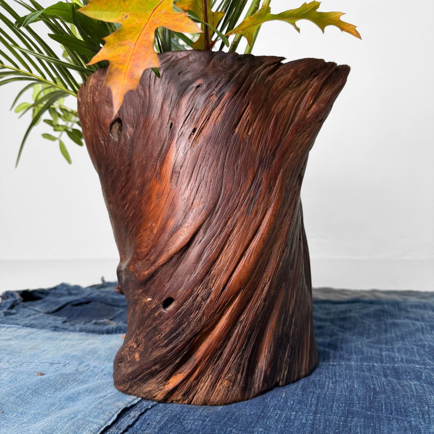 ​Japanse Wortelhouten Ikebana Vaas, 1920s