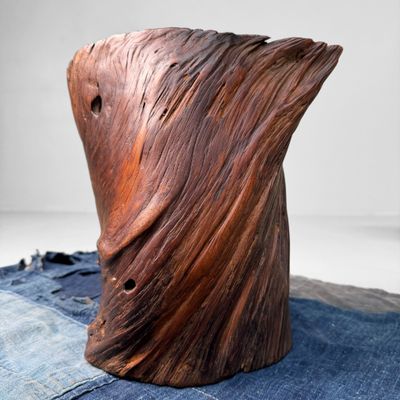 ​Japanse Wortelhouten Ikebana Vaas, 1920s