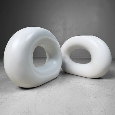 Set of Japanese Modernist Design Ikebana Vases, 1970s