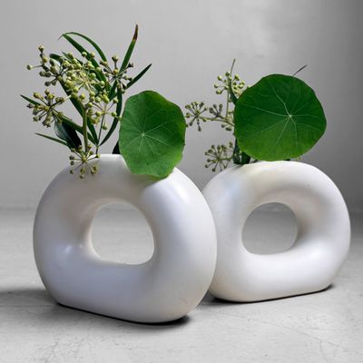 Set of Japanese Modernist Design Ikebana Vases, 1970s