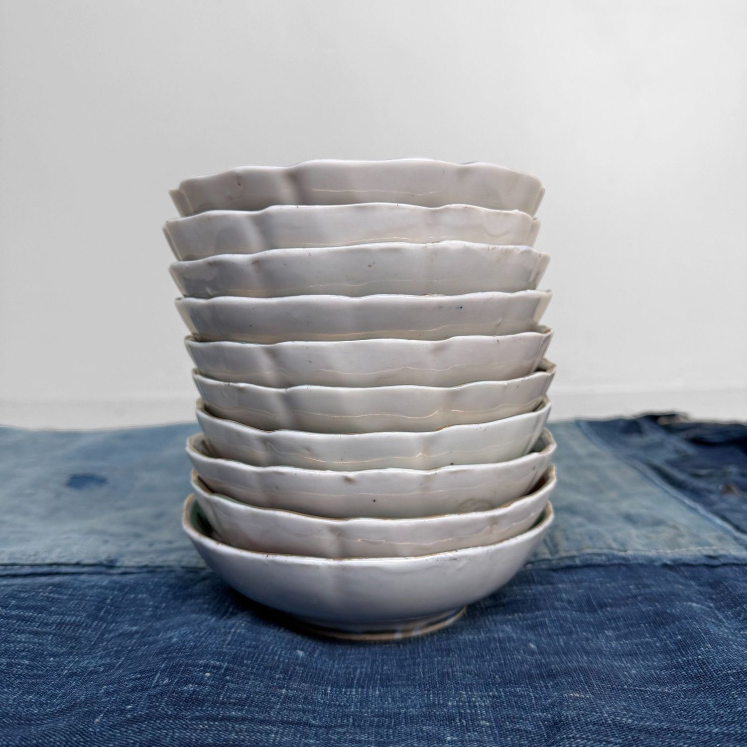 Set Antieke Imari Porseleinen Dessertbordjes, Japan, 1910s