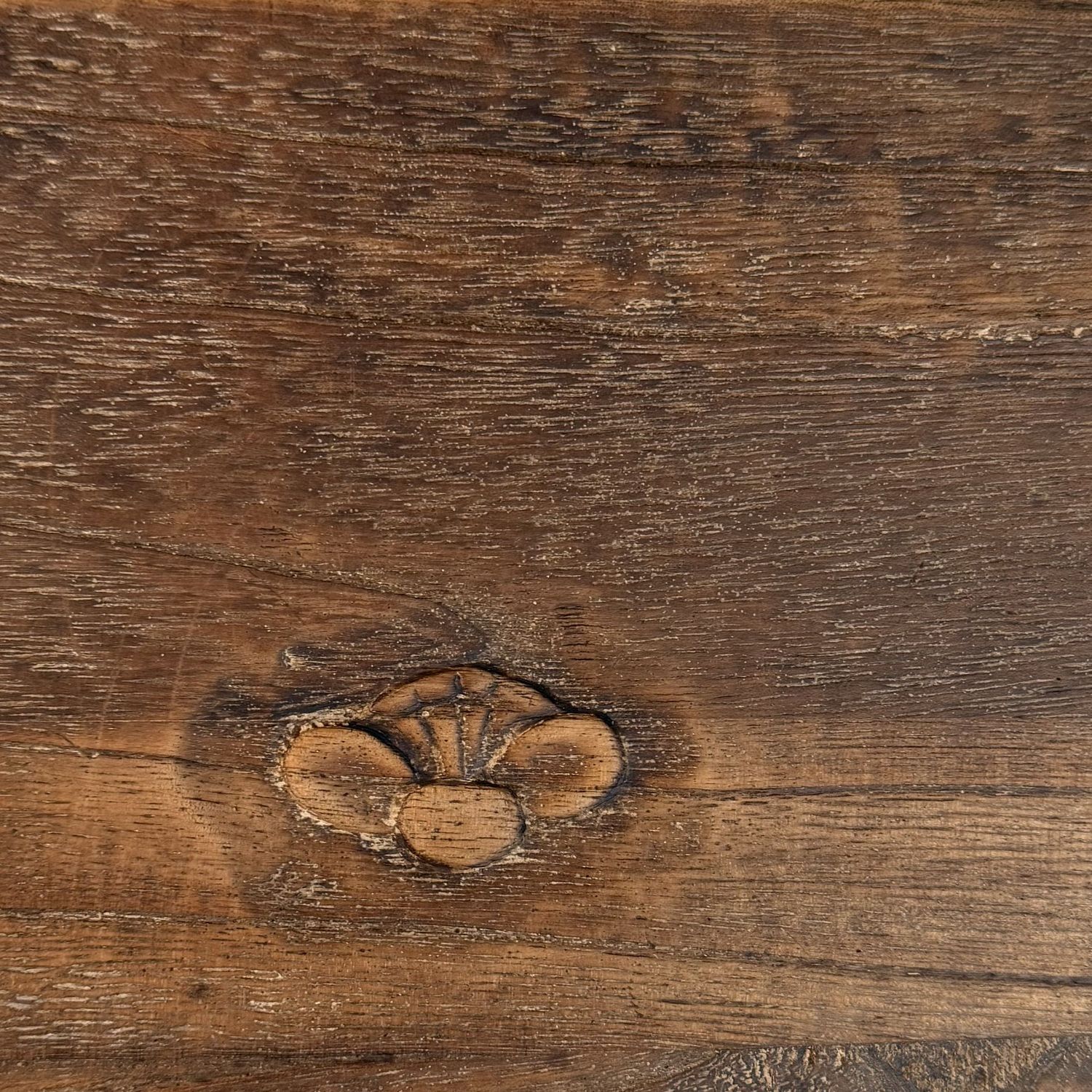 Japanese Wooden Ko-dansu Chest with Flower Motifs, 1920s