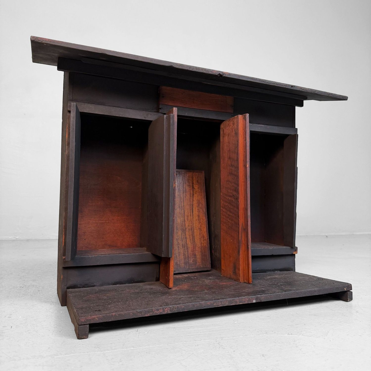 Antique Wooden Kamidana, Traditional Household Shrine, Temple, 1910s Antique Wooden Kamidana, Traditional Household Shrine, Temple, 1910s