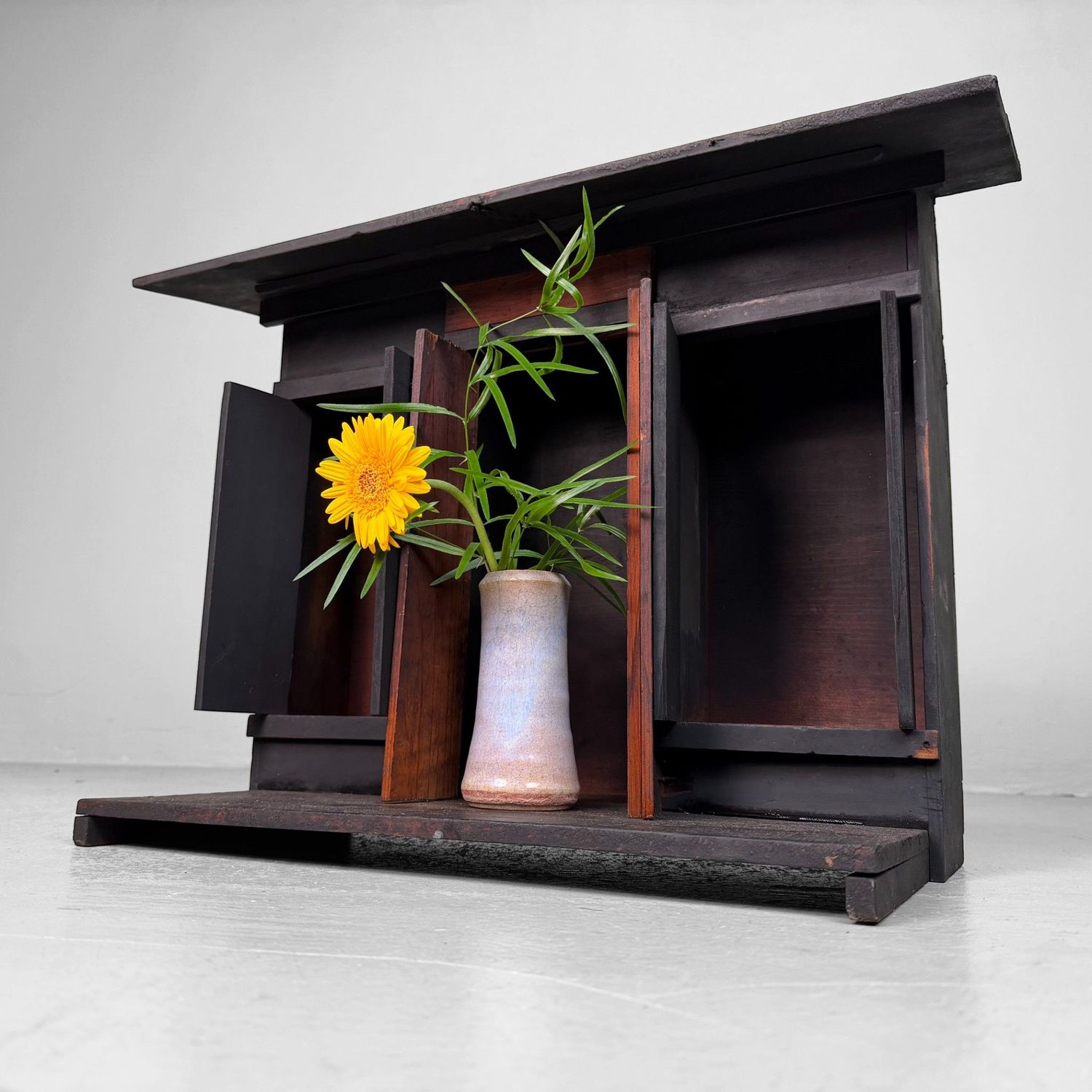 Antique Wooden Kamidana, Traditional Household Shrine, Temple, 1910s Antique Wooden Kamidana, Traditional Household Shrine, Temple, 1910s