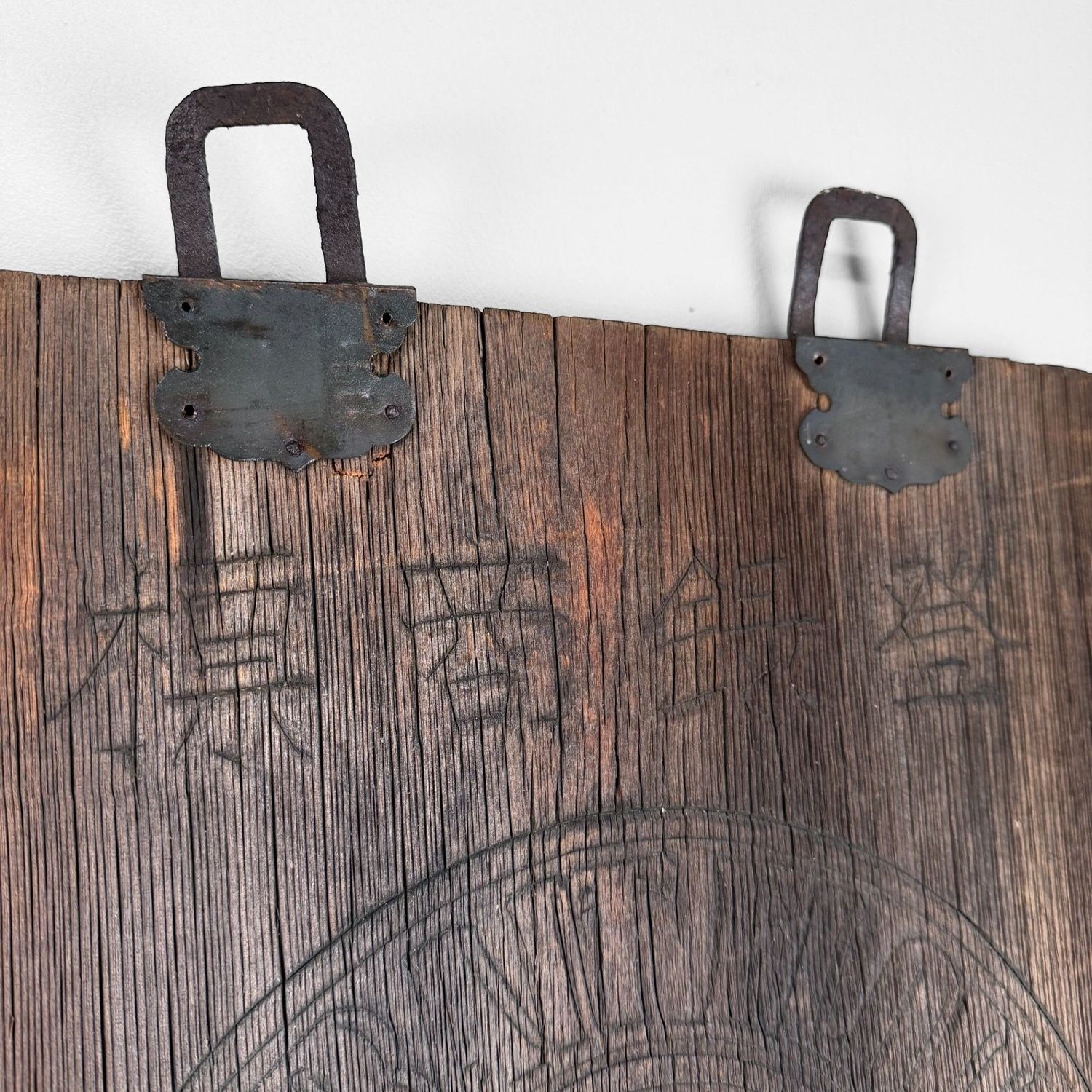 Japans Houten Kanban Uithangbord “TAKE”, Muurdecoratie, 1910s