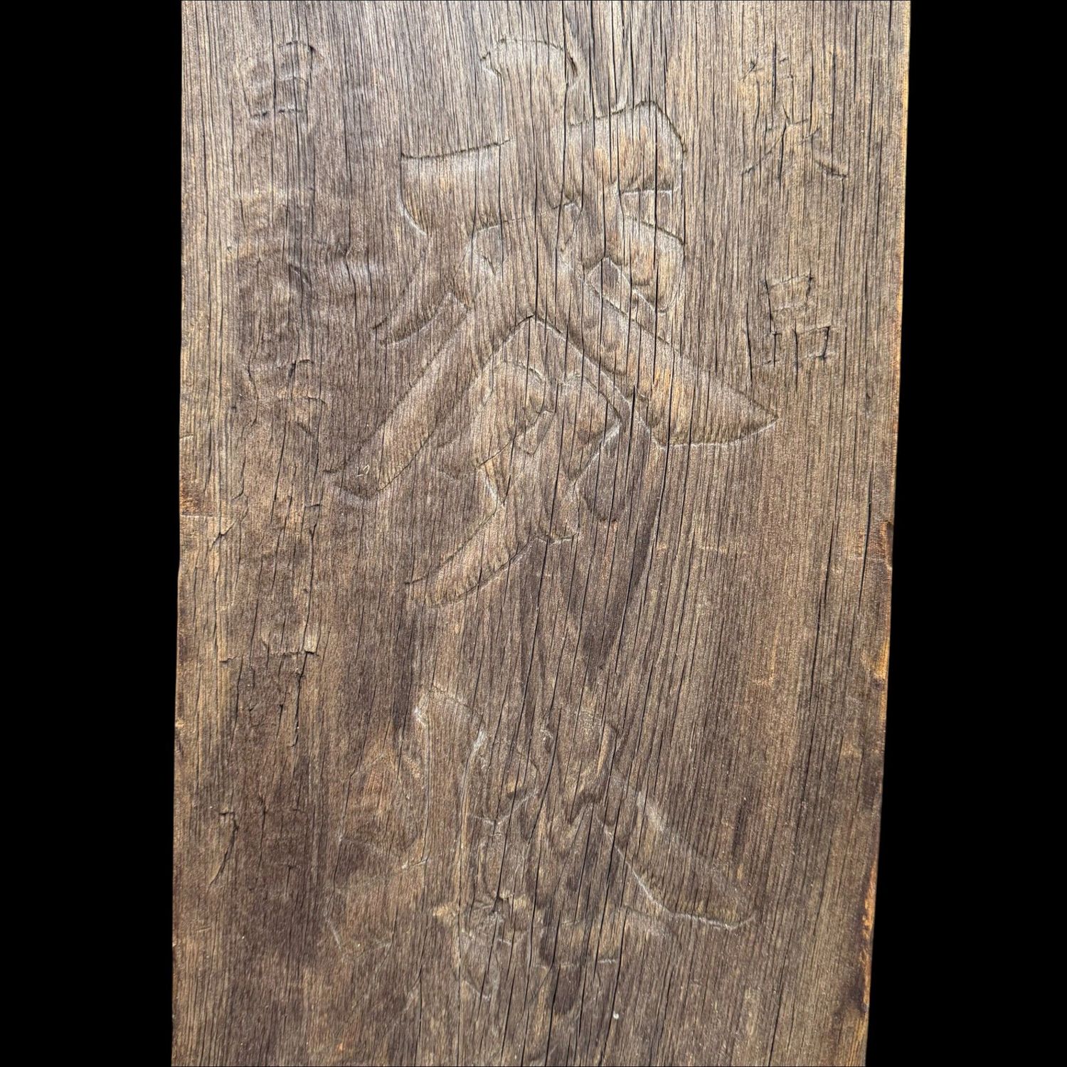 Antiek Japans Houten Kanban Uithangbord, Muurdecoratie, 1920s