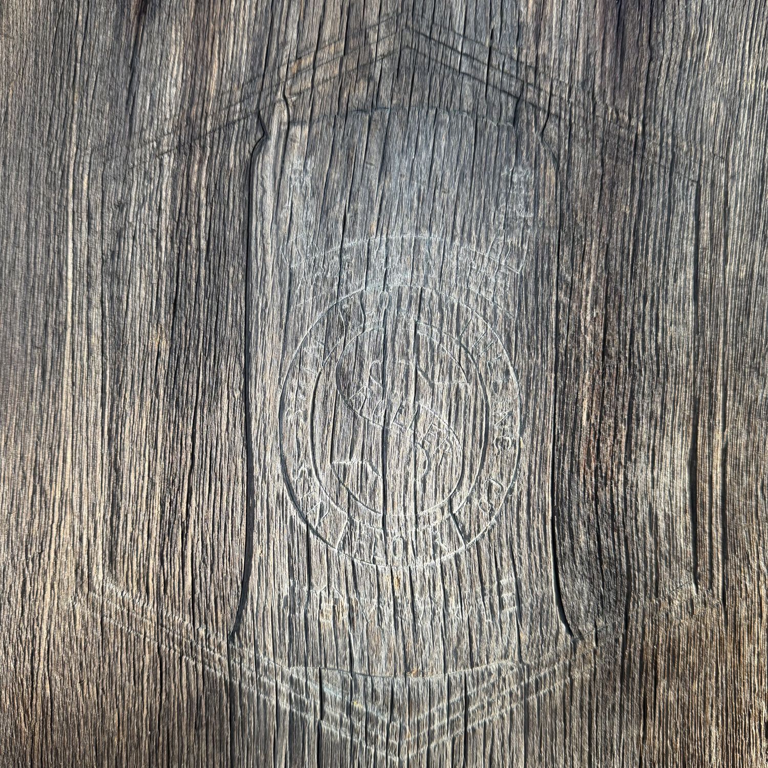 Antiek Japans Houten Kanban Uithangbord, Muurdecoratie, 1920s