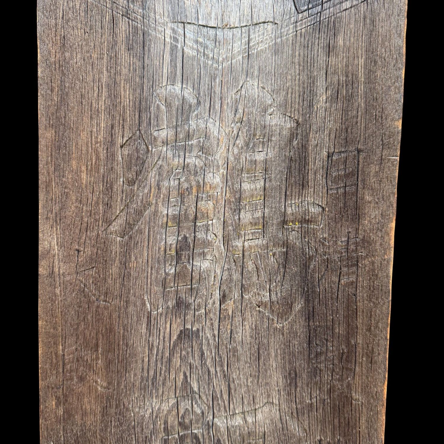Antiek Japans Houten Kanban Uithangbord, Muurdecoratie, 1920s