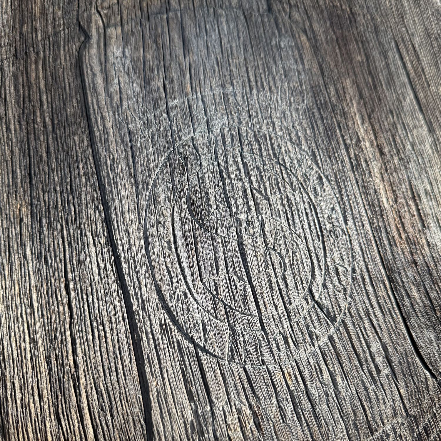 Antiek Japans Houten Kanban Uithangbord, Muurdecoratie, 1920s