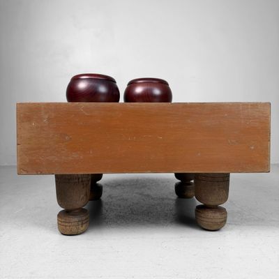 Unieke Vintage Japanse Go Set, Compleet Luxe Spelbord, 1950s Unieke Vintage Japanse Go Set, Compleet Luxe Spelbord, 1950s