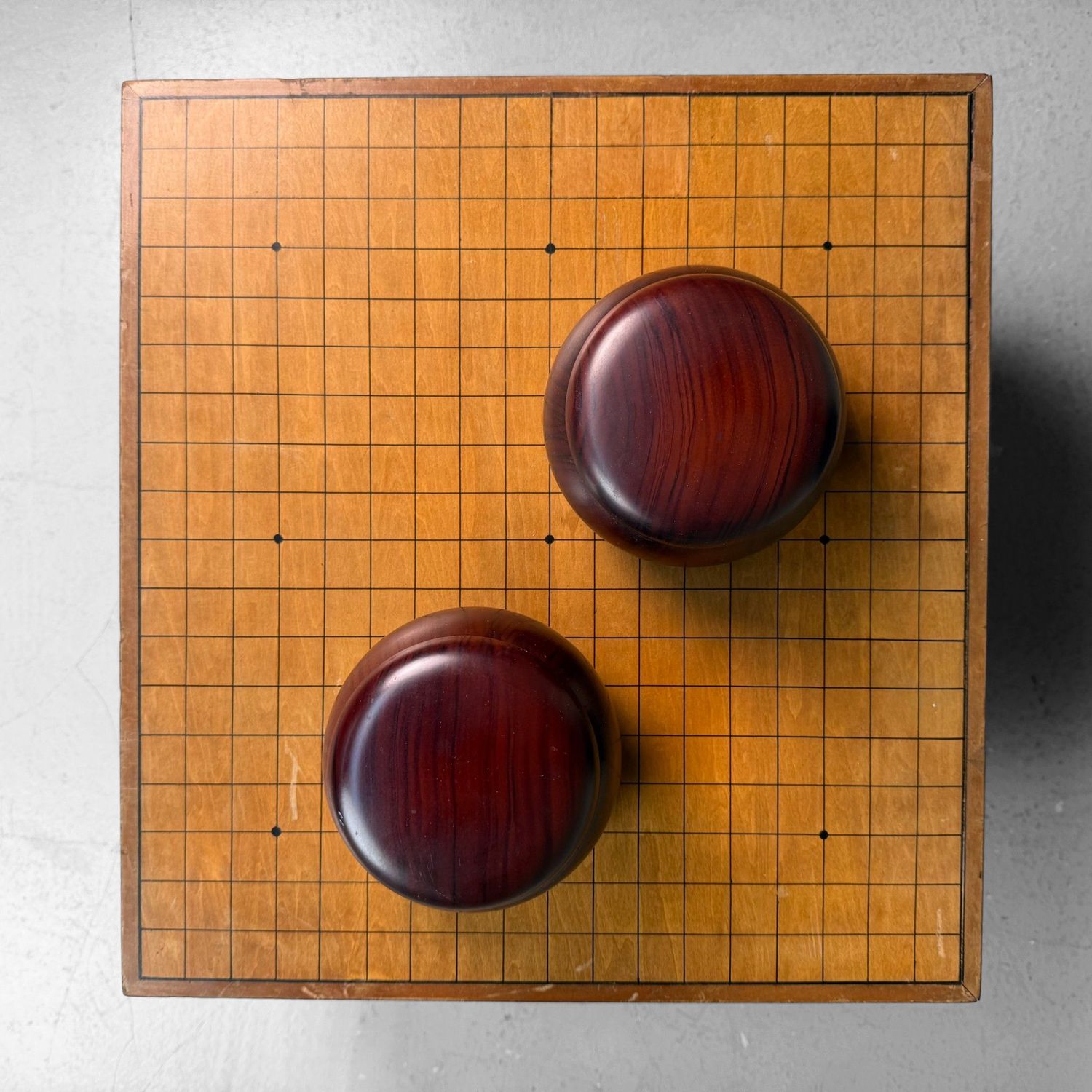 ​Unieke Vintage Japanse Go Set, Compleet Luxe Spelbord, 1950s