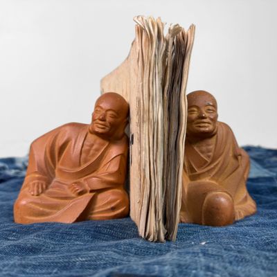 Set Boeddhistische Monniken, Stenen Brievenhouder, Japan, 1970s