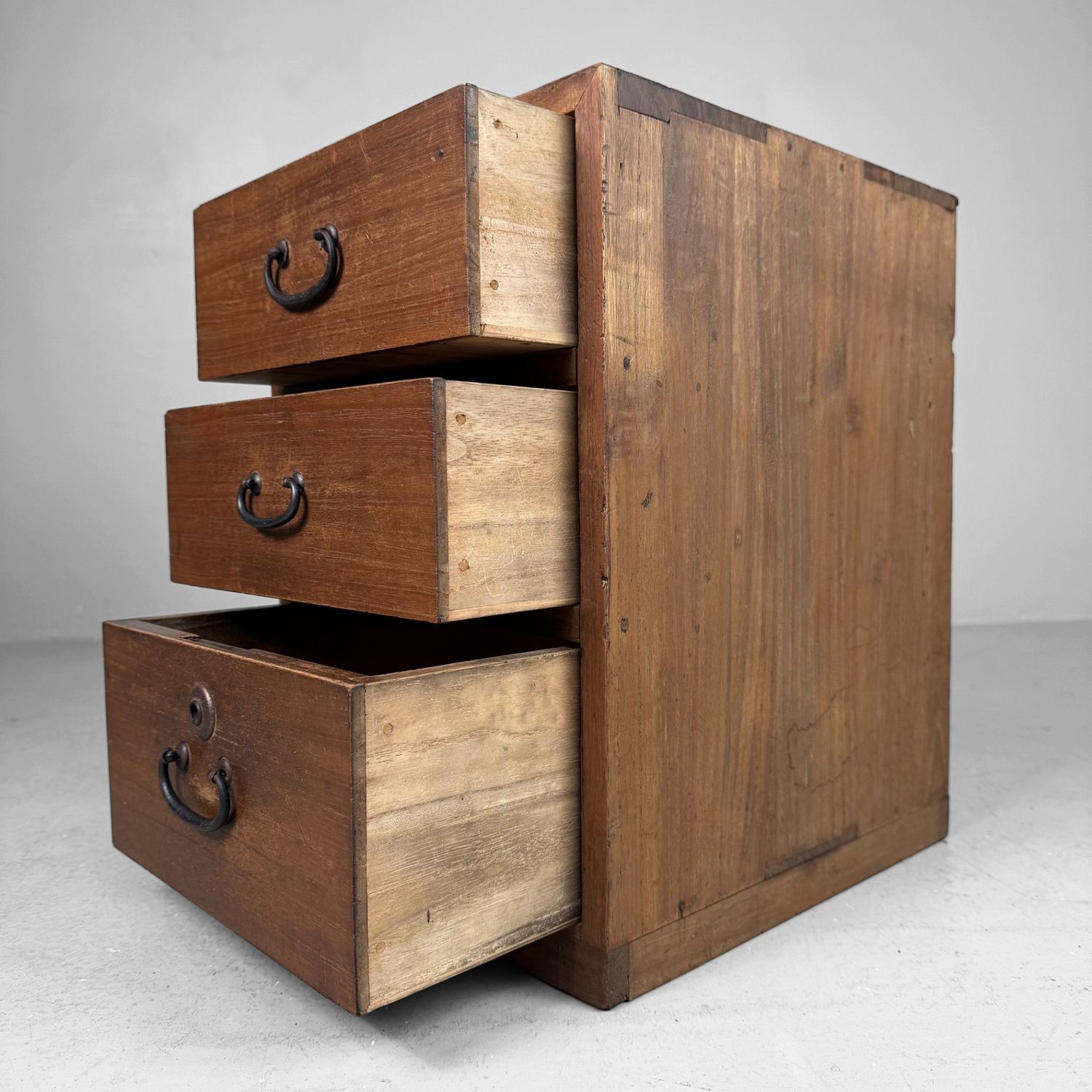 Compact Vintage Japanese Tansu Chest, 1930s